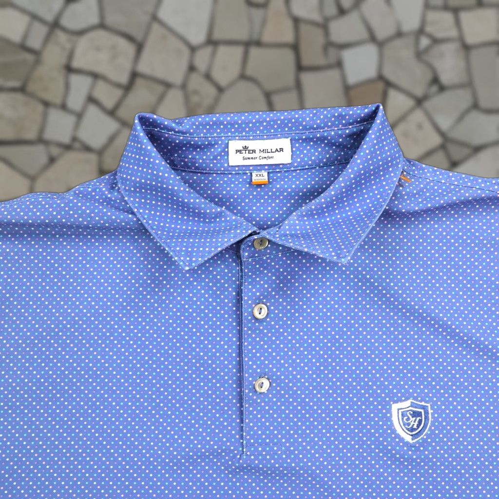 Peter Millar Peter Millar Polo Shirt Men 2XL Summer Comfort Polka Dot Golf Southern Highlands Polo Shirt Men 2XL Polka Dot Golf Southern Highlands Size US XXL / EU 58 / 5 - 1 Thumbnail