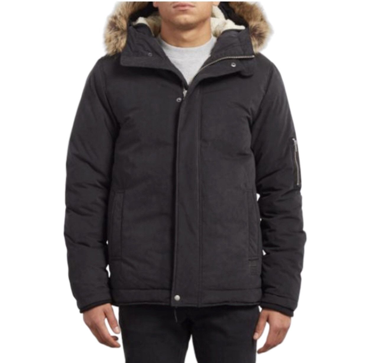 Volcom VOLCOM GOODMAN Lined Fleece Winter Coat Puffer Jacket Size US L / EU 52-54 / 3 - 4 Thumbnail