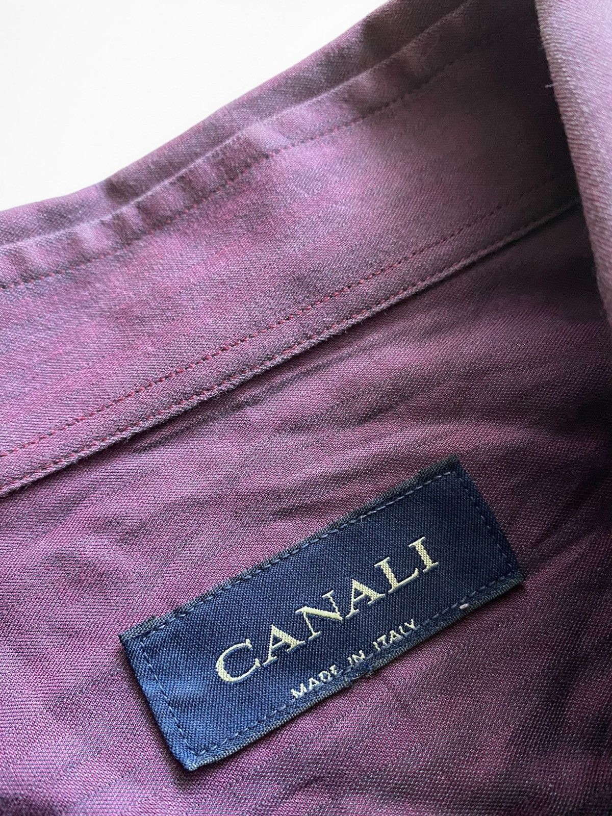 Canali Canali Vintage French Cuffs button up shirt 46/18 Size US XXL / EU 58 / 5 - 2 Thumbnail