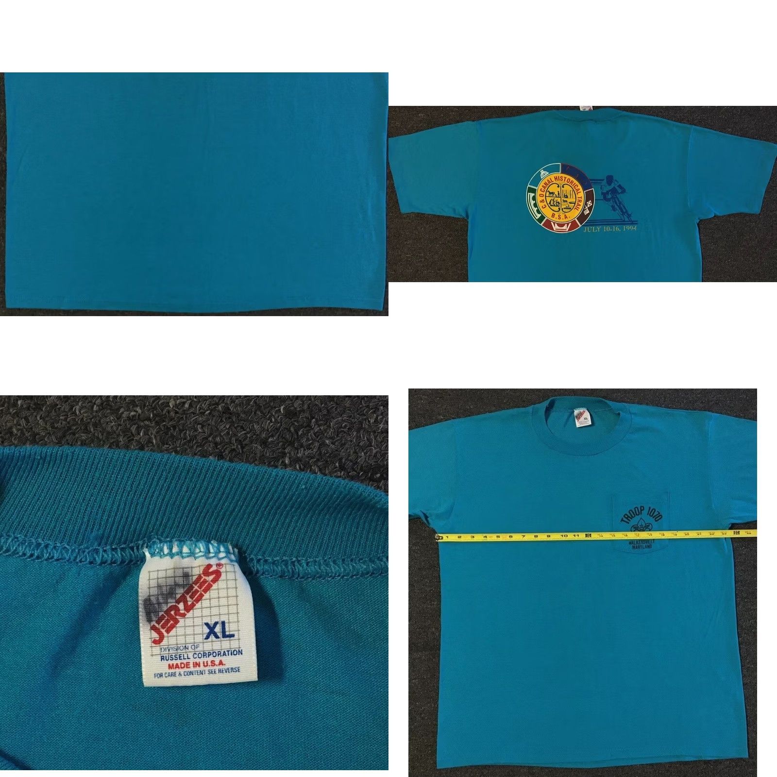 Vintage VINTAGE Troop 1070 BSA Faded Shirt XL Boy Scouts Maryland Cycling Track Grunge Shirt Size US XL / EU 56 / 4 - 8 Thumbnail