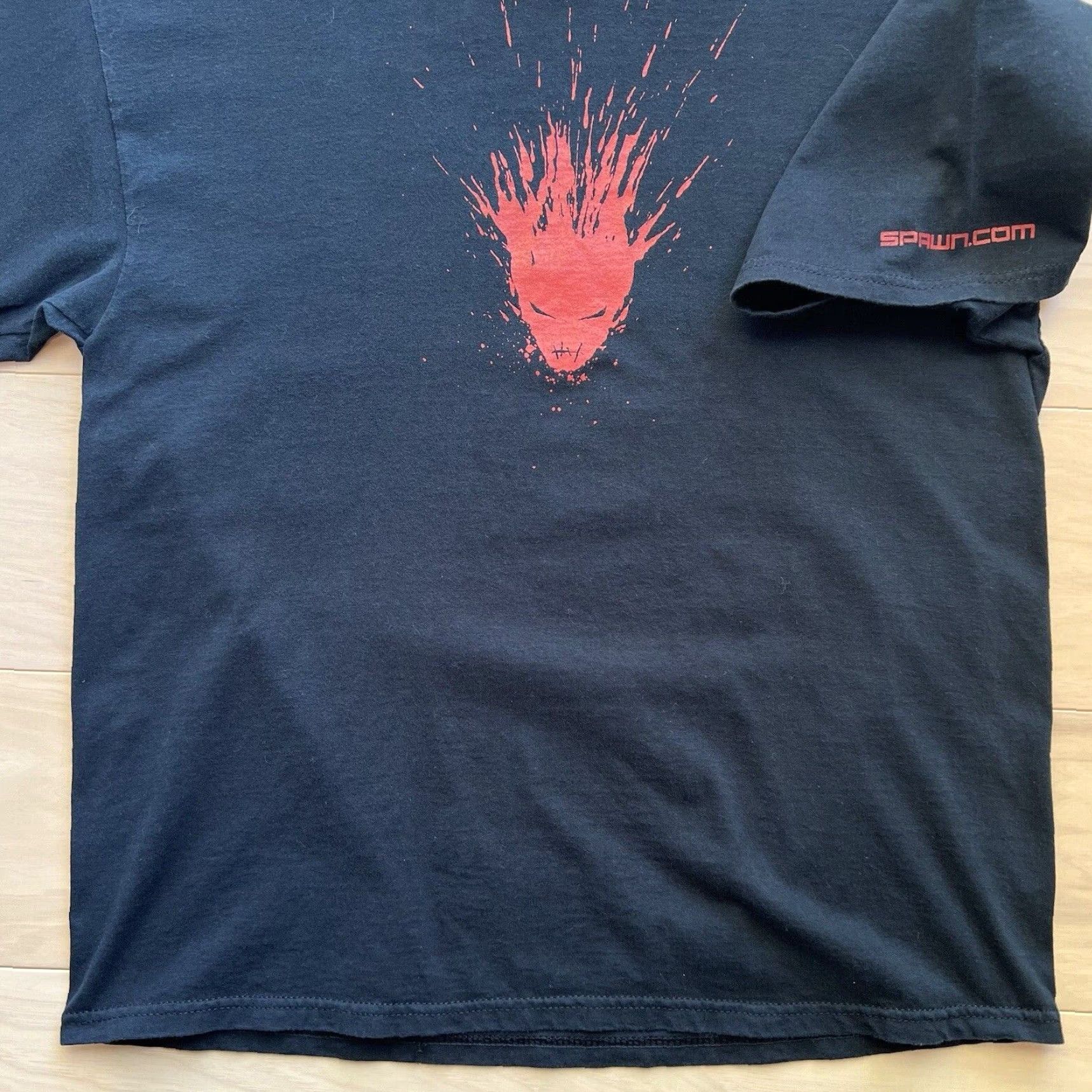VINTAGE Spawn Shirt XL Black 90s Horror Comics Mcfarlane Toys Punk Art Mens