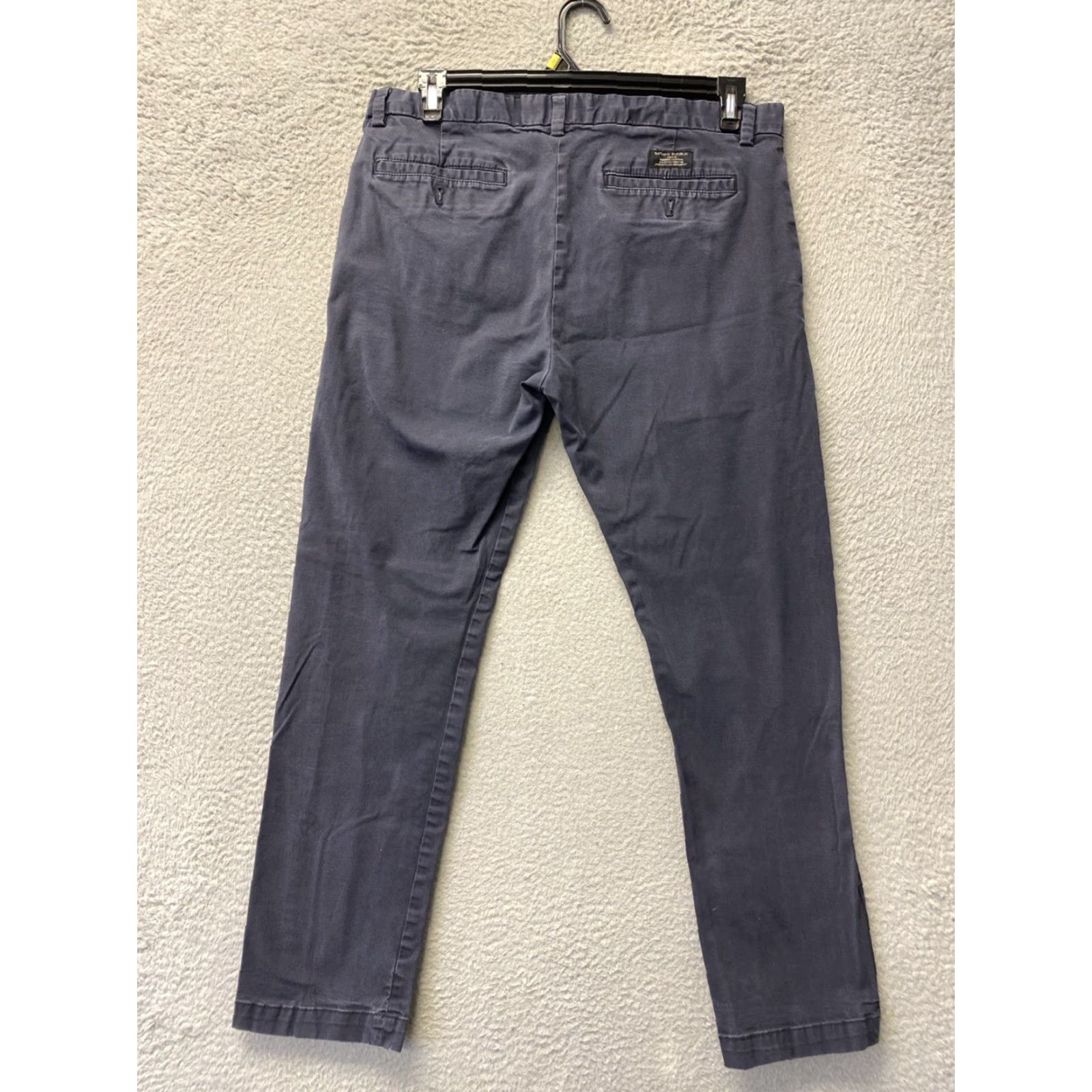 Banana Republic Banana Republic Chino Pants Mens 35x32 Dark Charcoal Skinny Fit Travel Slimming Regular Size Type Pants Mens Size US 35 - 7 Thumbnail