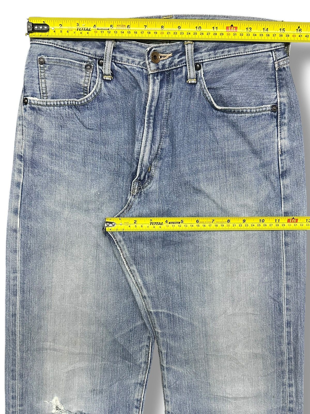 Edwin Vintage Edwin 505 Selvedge Japan Denim Straight Leg Faded Size US 30 / EU 46 - 19 Thumbnail