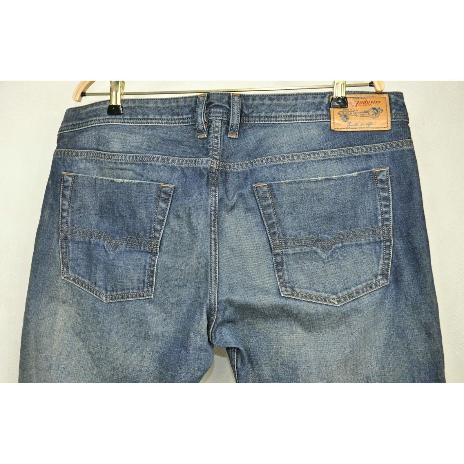 Diesel DIESEL ZATINY Regular-Bootcut Jeans 38W/L30 Men Blue 5-Pocket Denim Cotton Vintage No N/A Size US 38 / EU 54 - 4 Thumbnail
