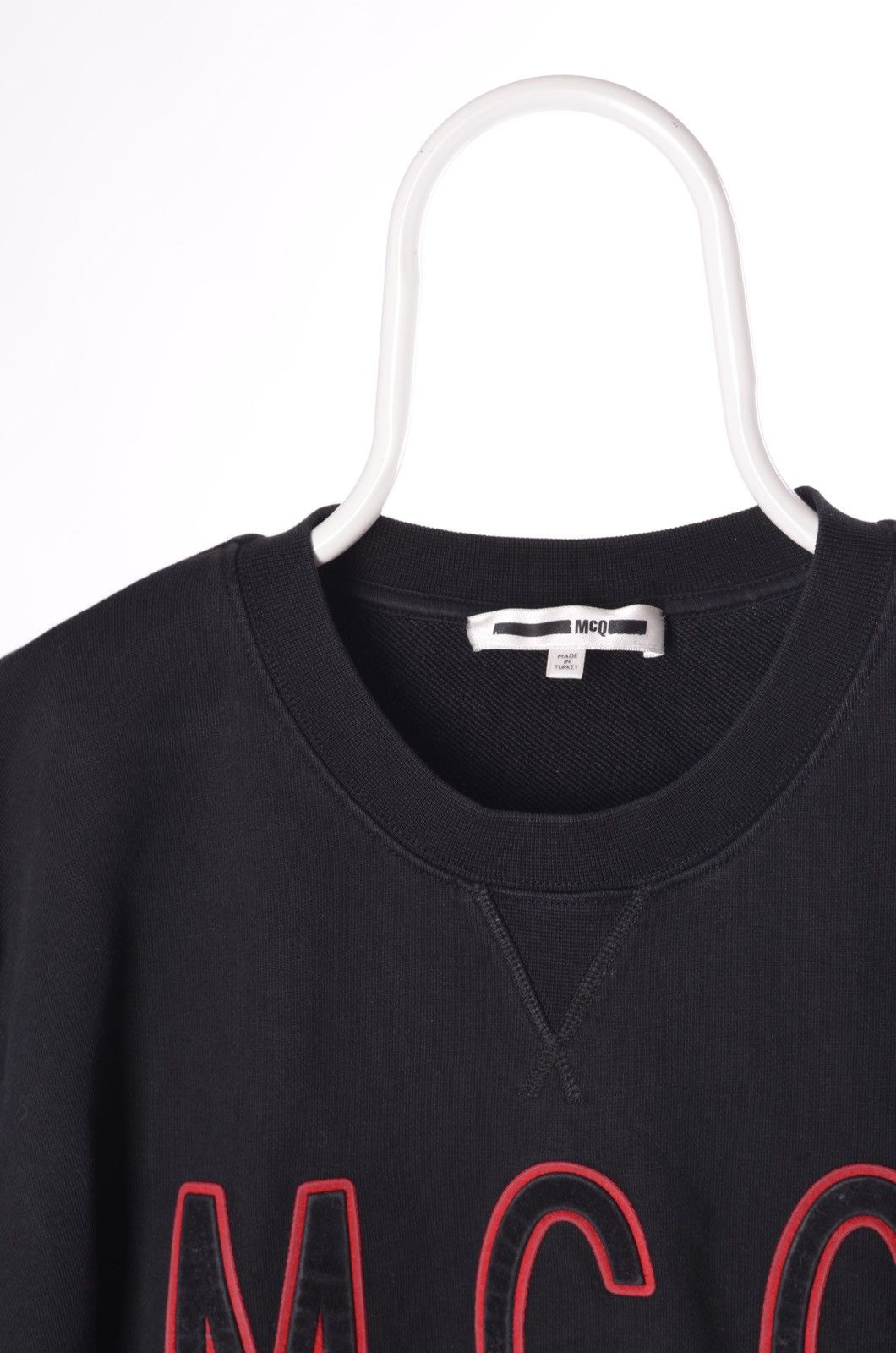 Alexander McQueen Alexander McQueen MCQ Black Crewneck Logo Size US XXL / EU 58 / 5 - 2 Thumbnail