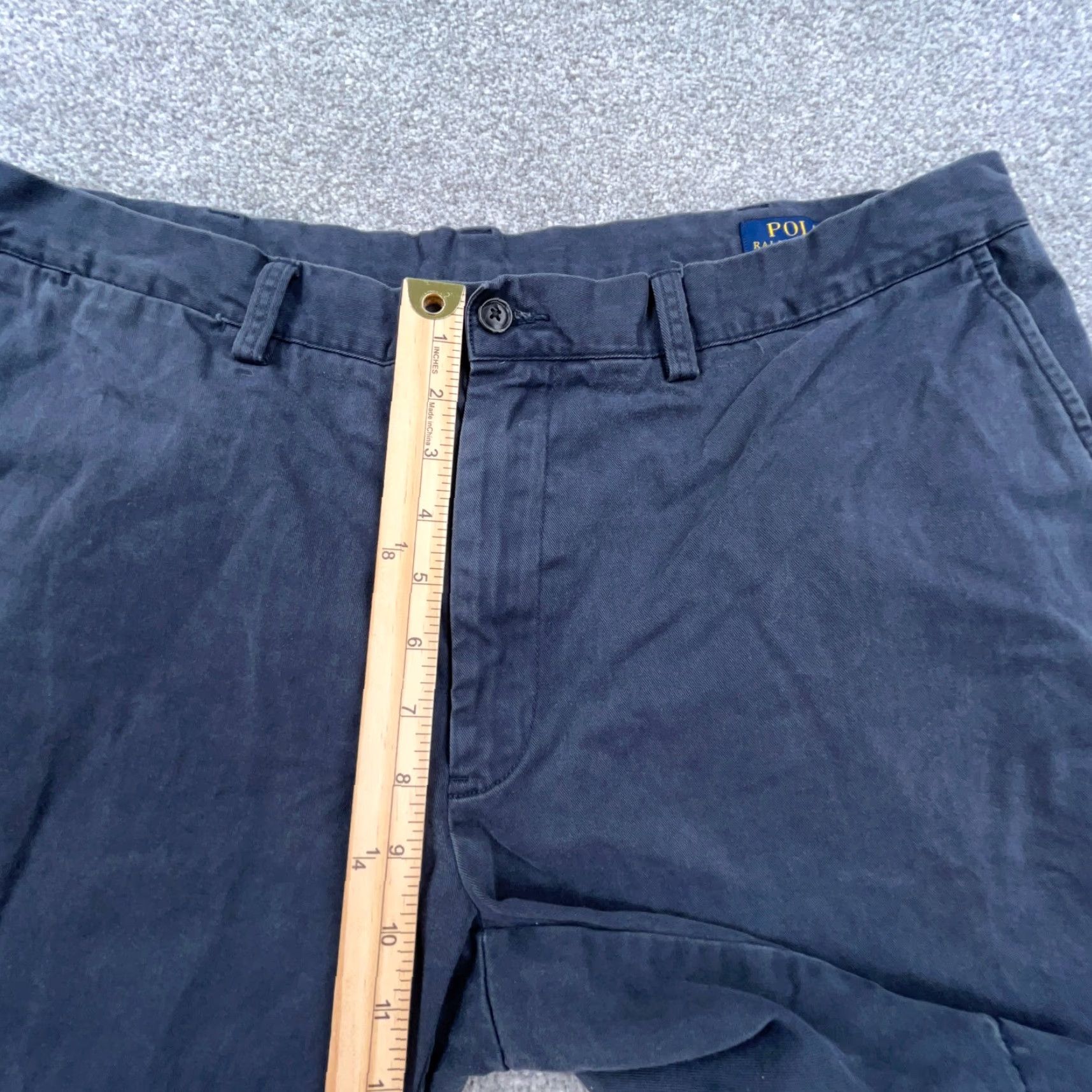 Polo Ralph Lauren Polo Ralph Lauren Chino Shorts Men 38 Navy Blue Twill Golf Flat Front Casual Size US M / EU 48-50 / 2 - 5 Thumbnail