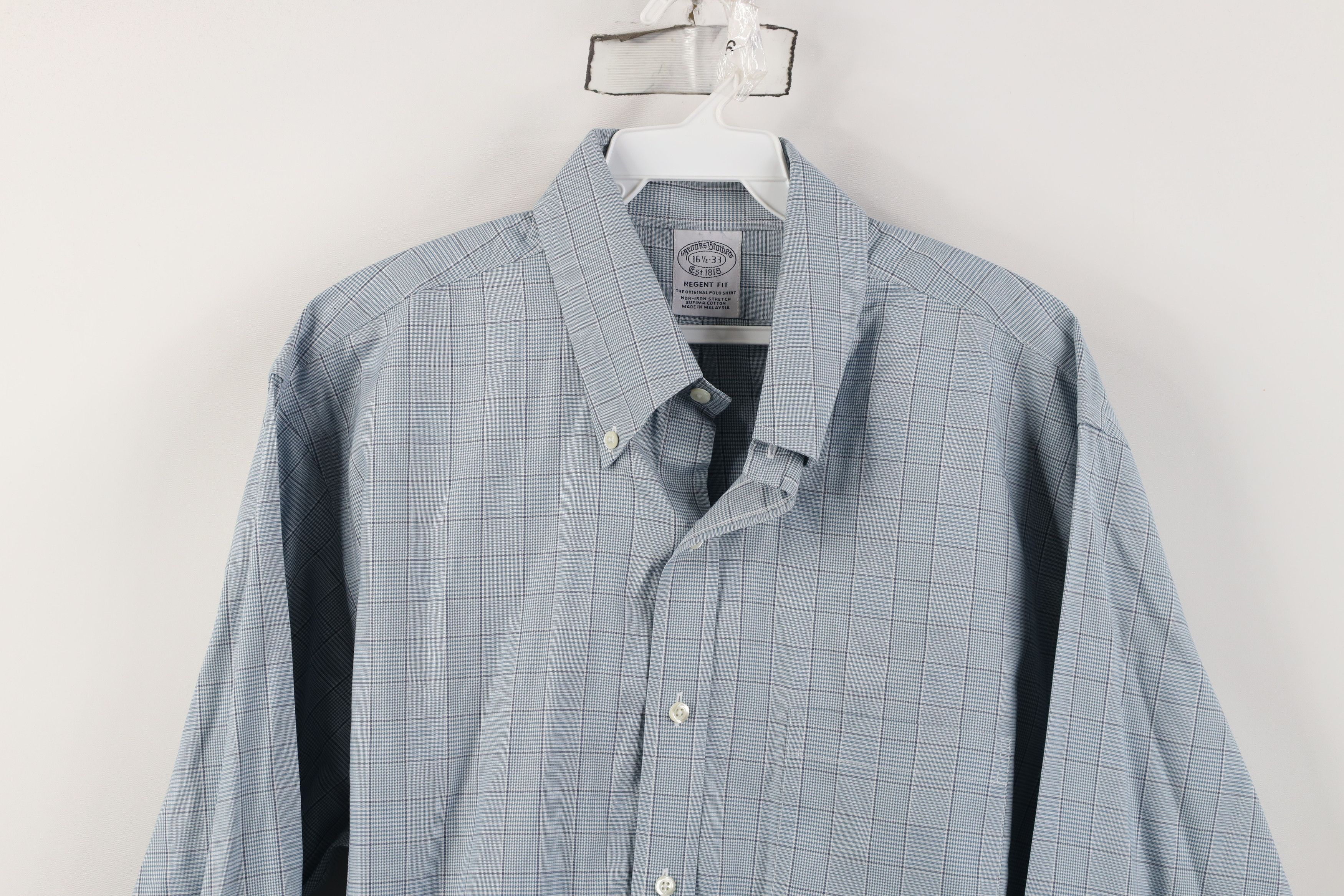 Brooks Brothers Vintage 90s Brooks Brothers Collared Button Down Shirt OCBD Size US M / EU 48-50 / 2 - 2 Thumbnail