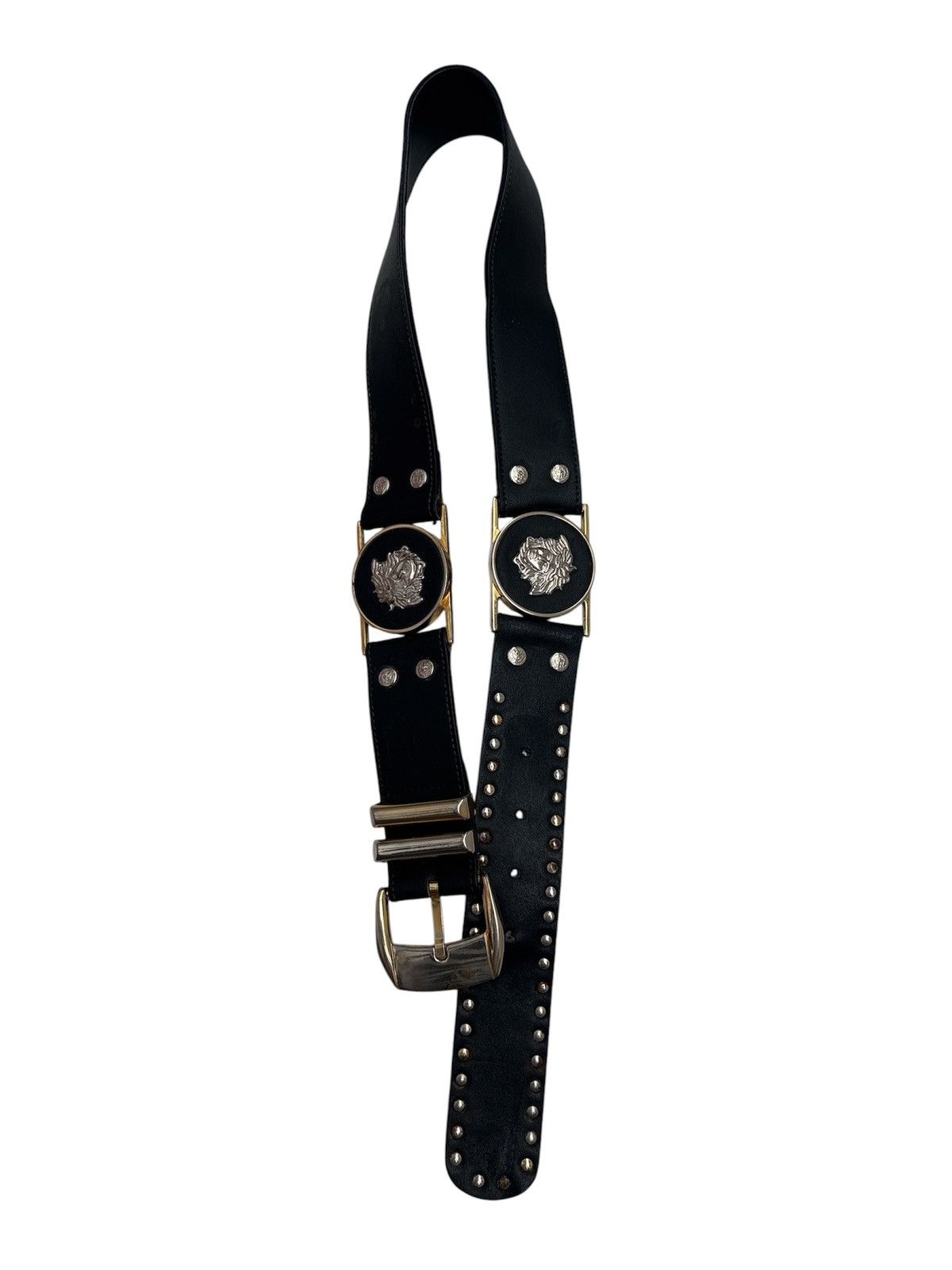 Versace 1990s Gianni Versace Medusa Stud Belt Size ONE SIZE - 1 Thumbnail
