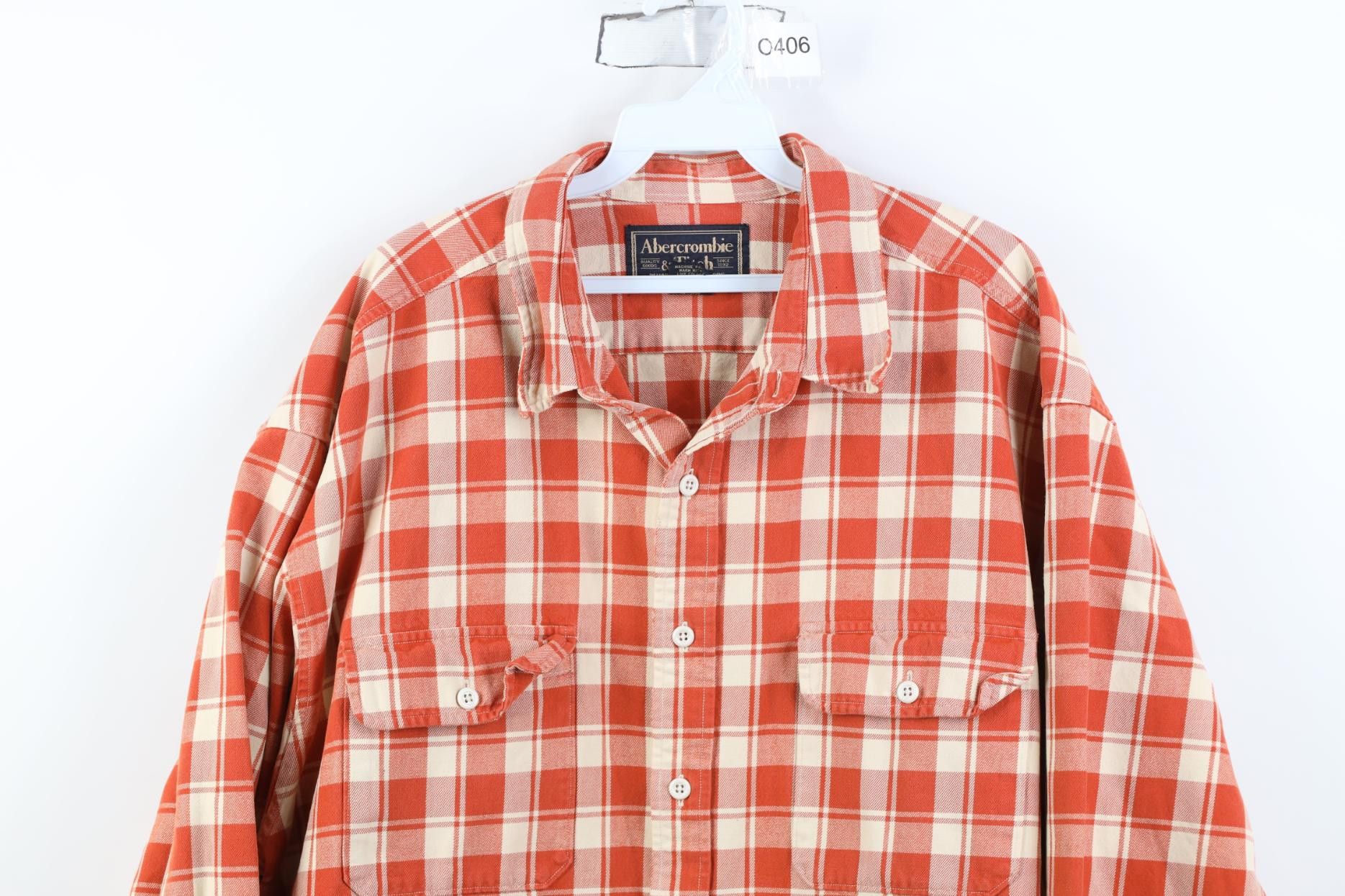 Abercrombie & Fitch Vintage 90s Abercrombie & Fitch Flannel Button Shirt Plaid Size US XL / EU 56 / 4 - 2 Thumbnail