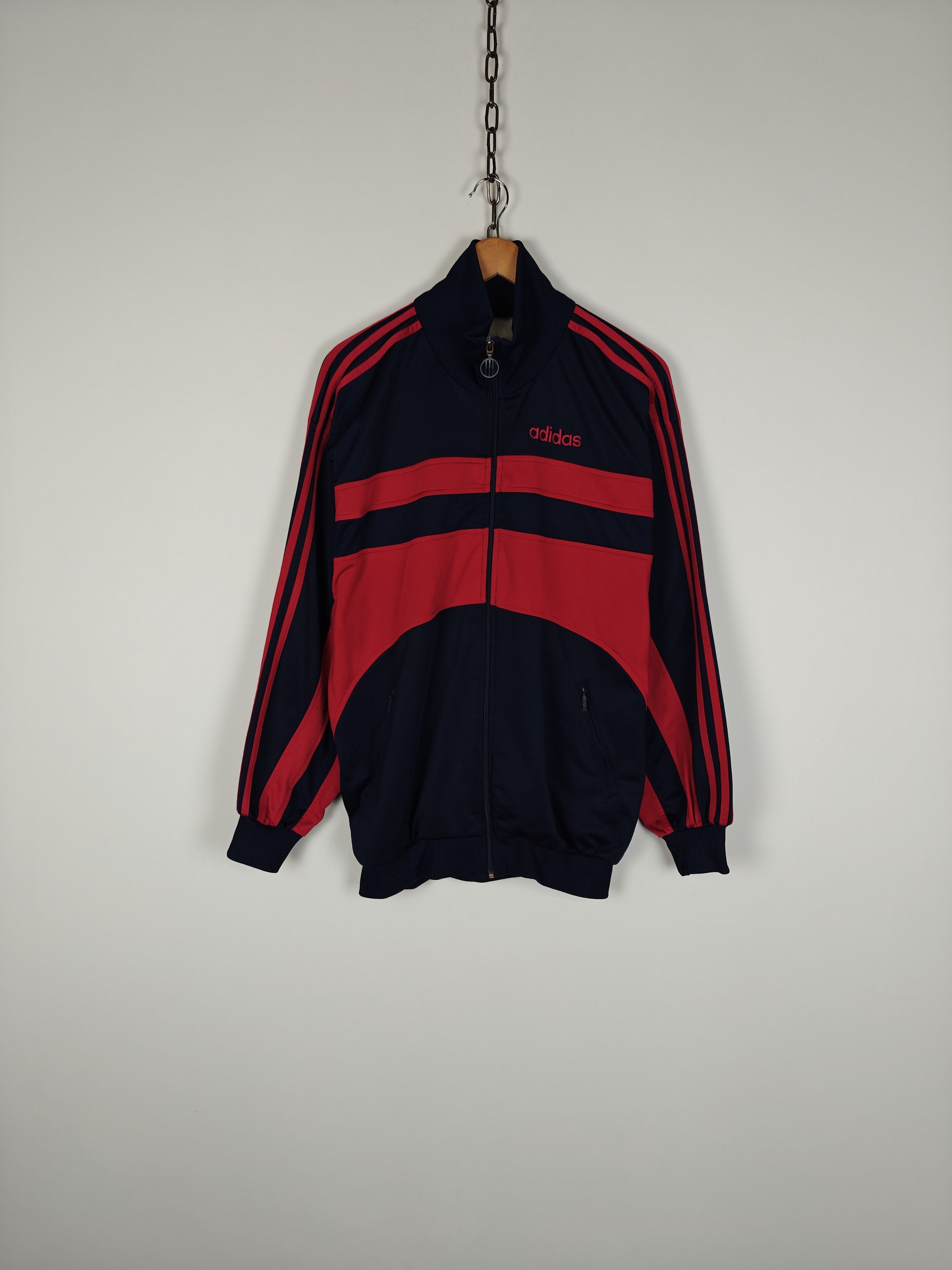 Adidas Adidas VTG Track Top Jacket Blue/Red size L Size US L / EU 52-54 / 3 - 1 Thumbnail