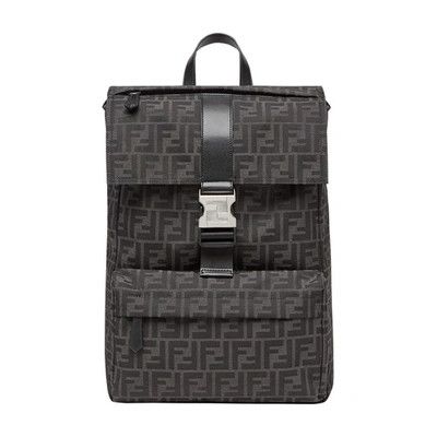 Fendi o1w1db10724 Size: OS / Fendiness Medium Backpack in Grey Size ONE SIZE - 5 Thumbnail