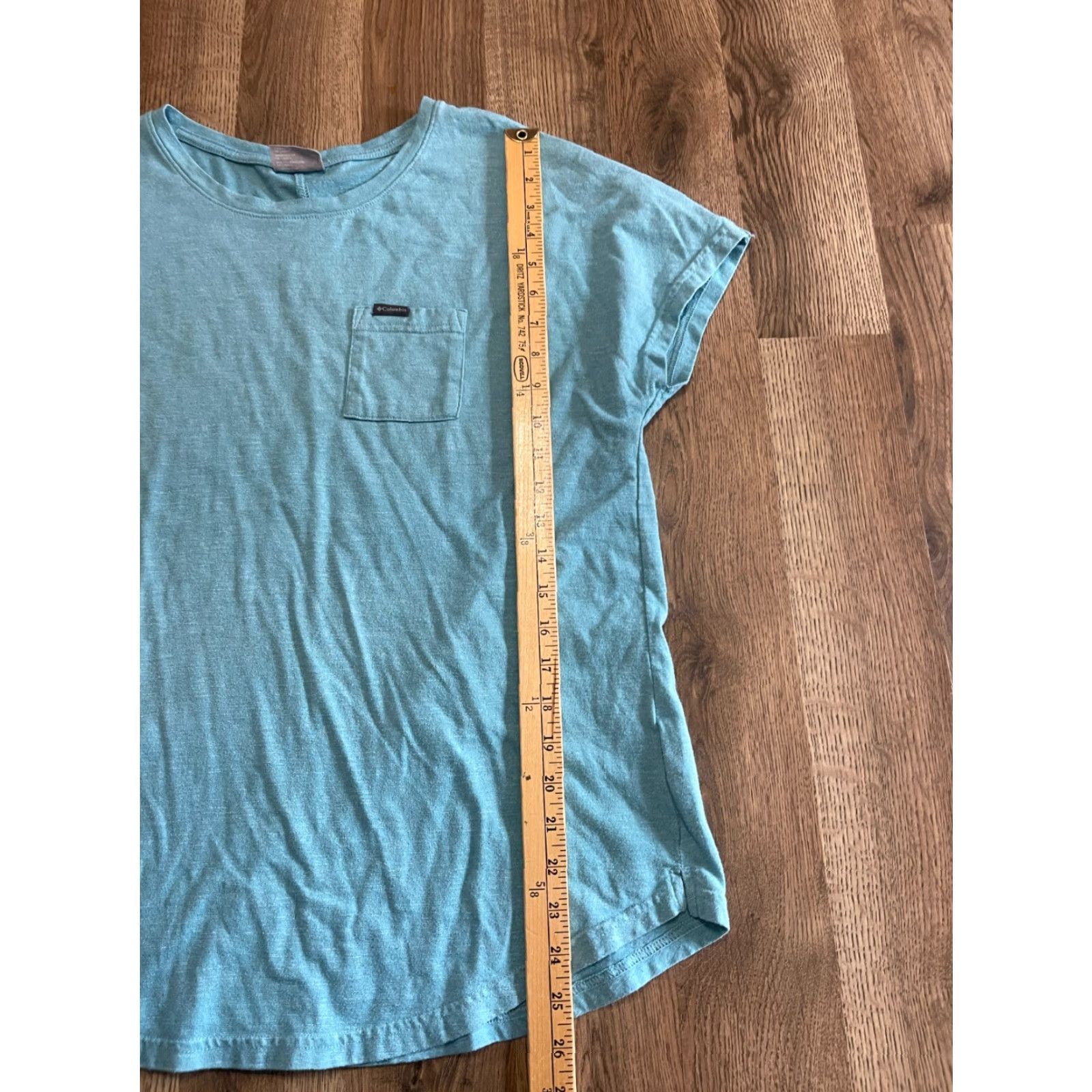 Vintage Columbia Shirt Women's XL Blue Short Sleeve Pocket T-Shirt Casual Modern Basic Pockets Size XL / US 12-14 / IT 48-50 - 6 Thumbnail