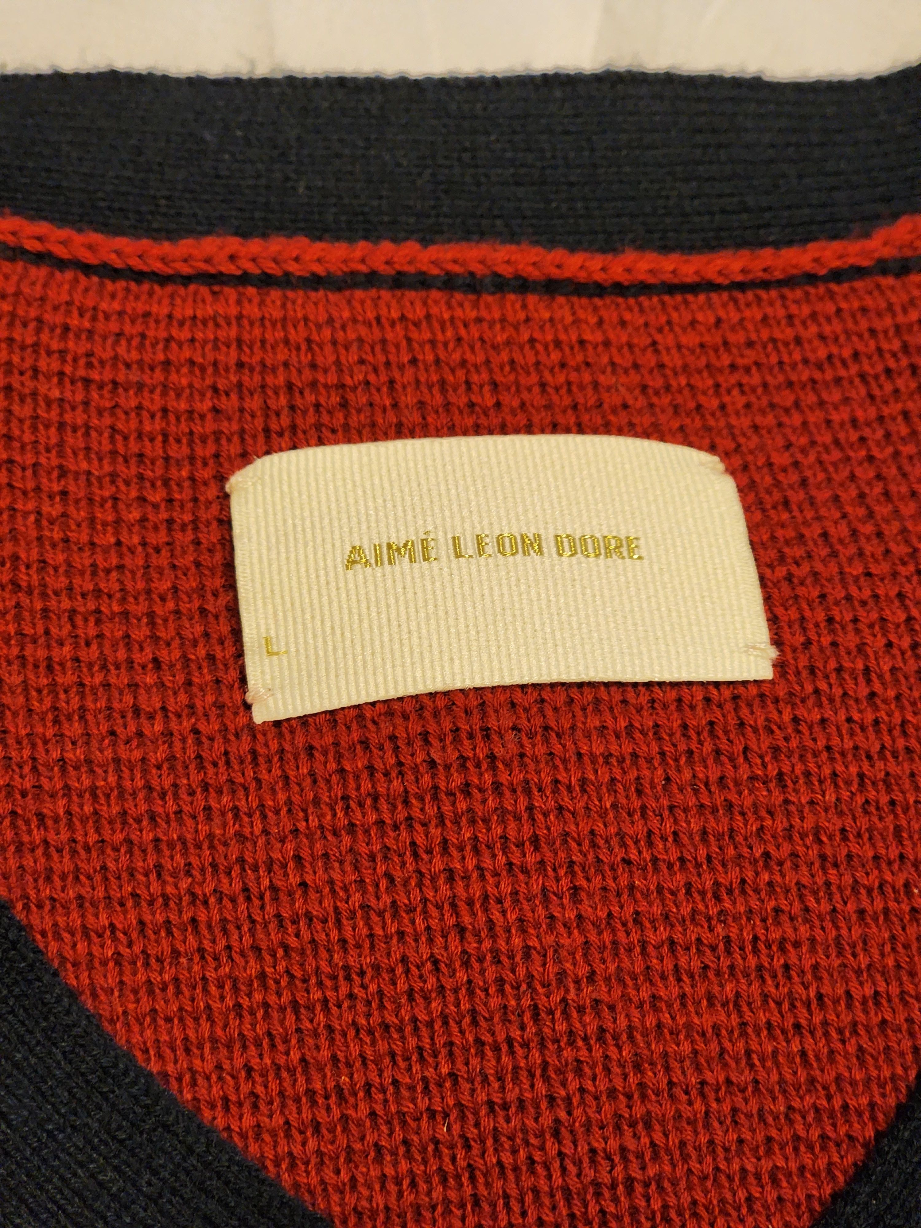 Aime Leon Dore 2022 Knitted Hockey Jersey Size US L / EU 52-54 / 3 - 2 Thumbnail
