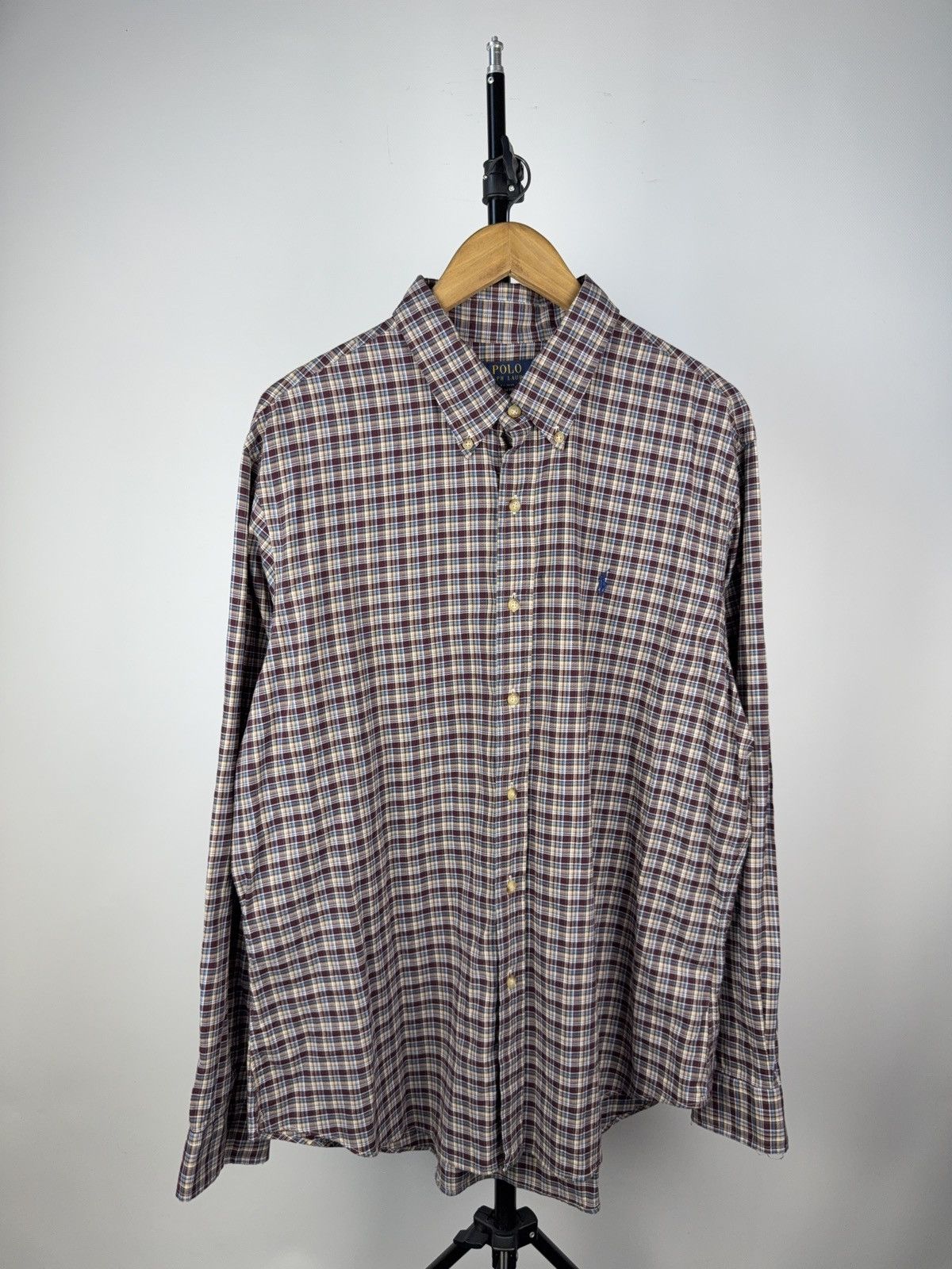 Polo Ralph Lauren Vntg Polo Ralph Lauren Plaid pattern Cowboy Western Shirt Size US XXL / EU 58 / 5 - 1 Thumbnail