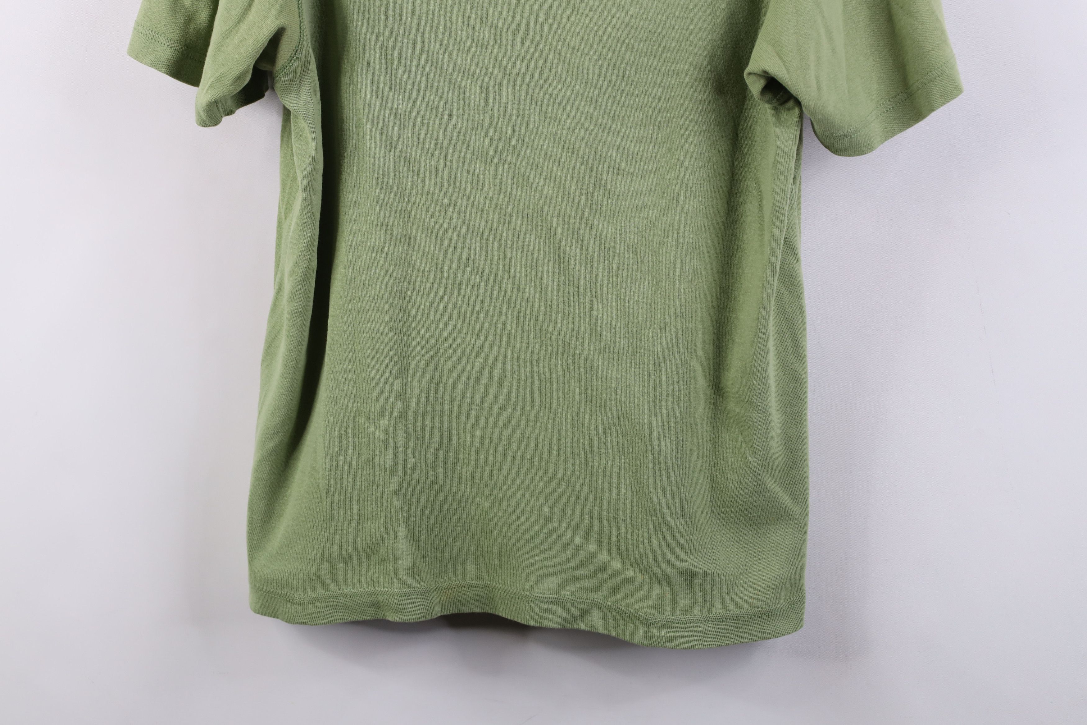 Gap Vintage 90s Gap Blank Babydoll Ribbed Knit T-Shirt Green Size S / US 4 / IT 40 - 3 Thumbnail