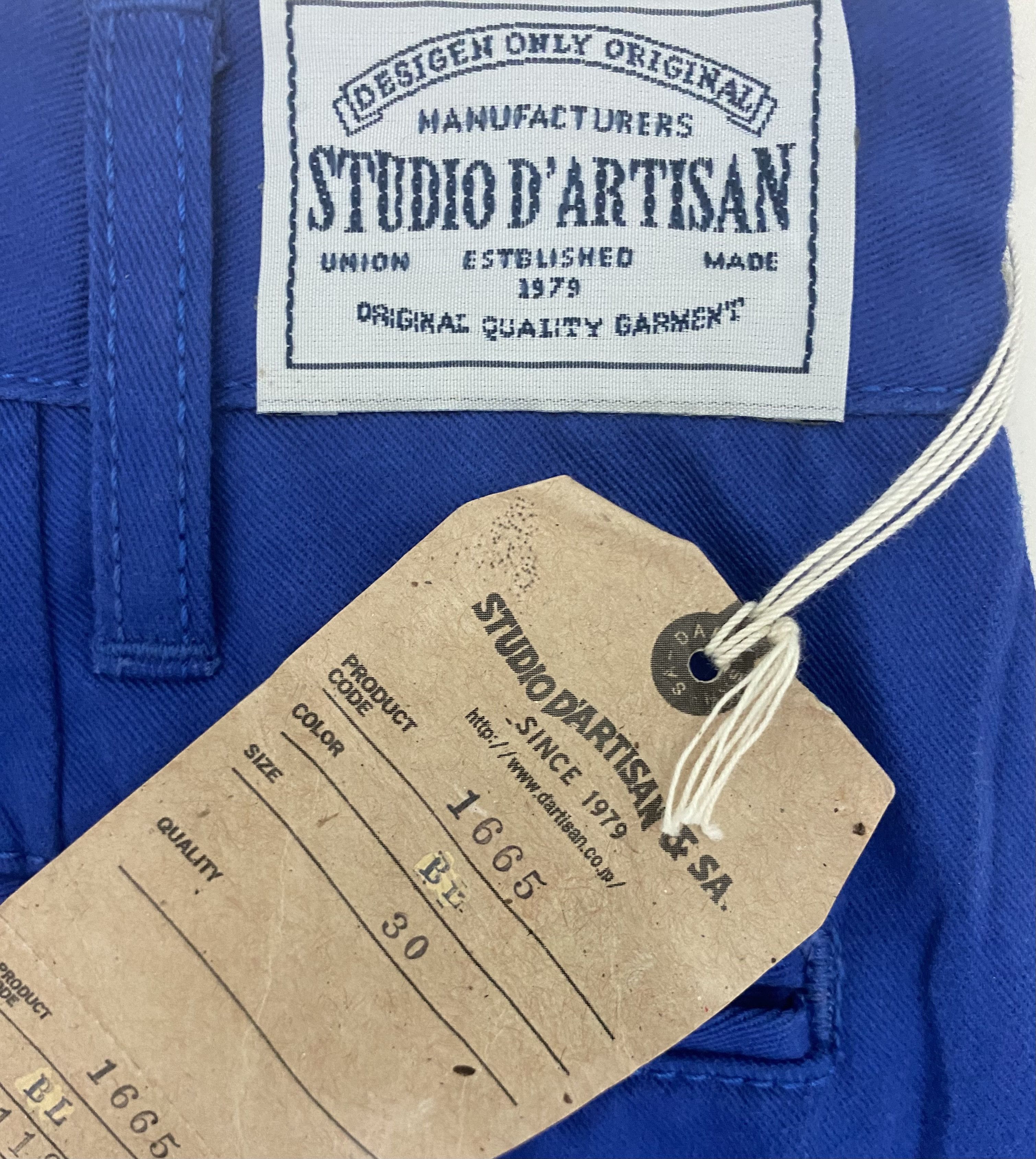 Studio D'Artisan NWT Studios D’artisan Blue Denim Size US 30 / EU 46 - 6 Thumbnail