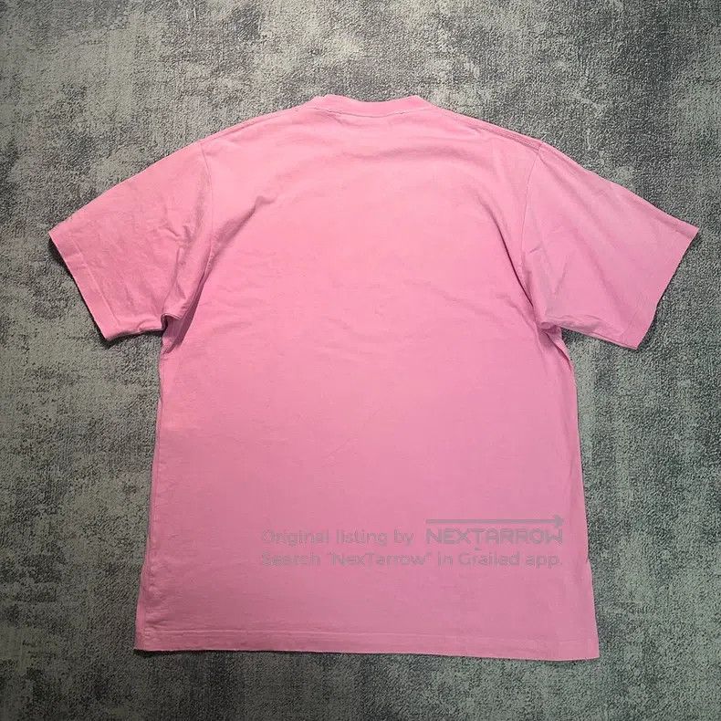 Balenciaga Balenciaga Aged Destruction Pink Short-sleeve Printed T-Sh Size US XXS / EU 40 - 2 Thumbnail