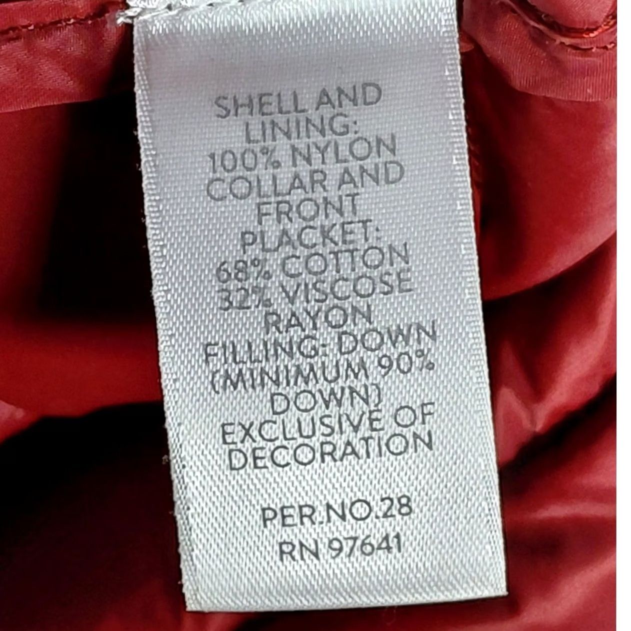 J. Jill J.Jill Down Puffer Vest Red Solid Nylon Women XL Vest Sleeveless Zip Lightweight Insulated Lined Casual Travel Winter Fall Basics Size XL / US 12-14 / IT 48-50 - 6 Thumbnail