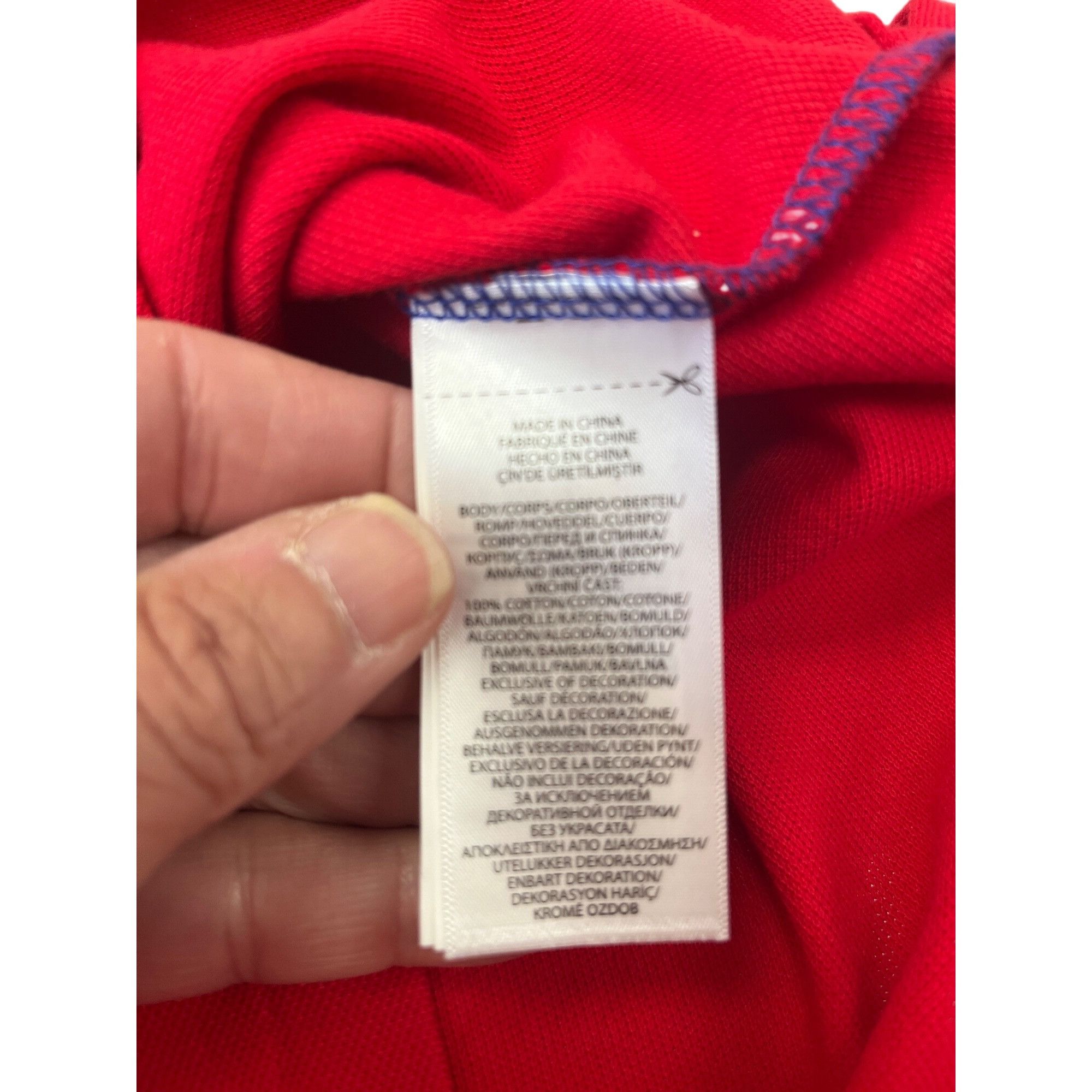 Polo Ralph Lauren Polo Ralph Lauren mens red blue polo shirt sz M SKU 10-038 Size US M / EU 48-50 / 2 - 10 Thumbnail