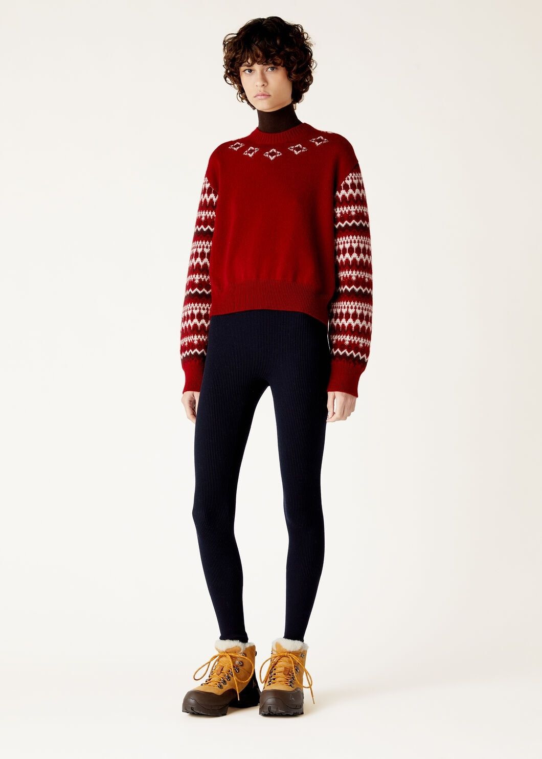 Loro Piana o1w1db10825 FAO5140 Alpe Pile Crewneck Sweater in Red Size L / US 10 / IT 46 - 2 Thumbnail