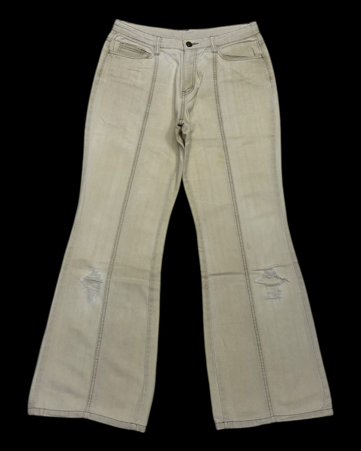 Hysteric Glamour × Japanese Brand HYSTERIC GLAMOUR STYLE FACILE FLARED COTTON PANTS Size US 29 - 5 Thumbnail