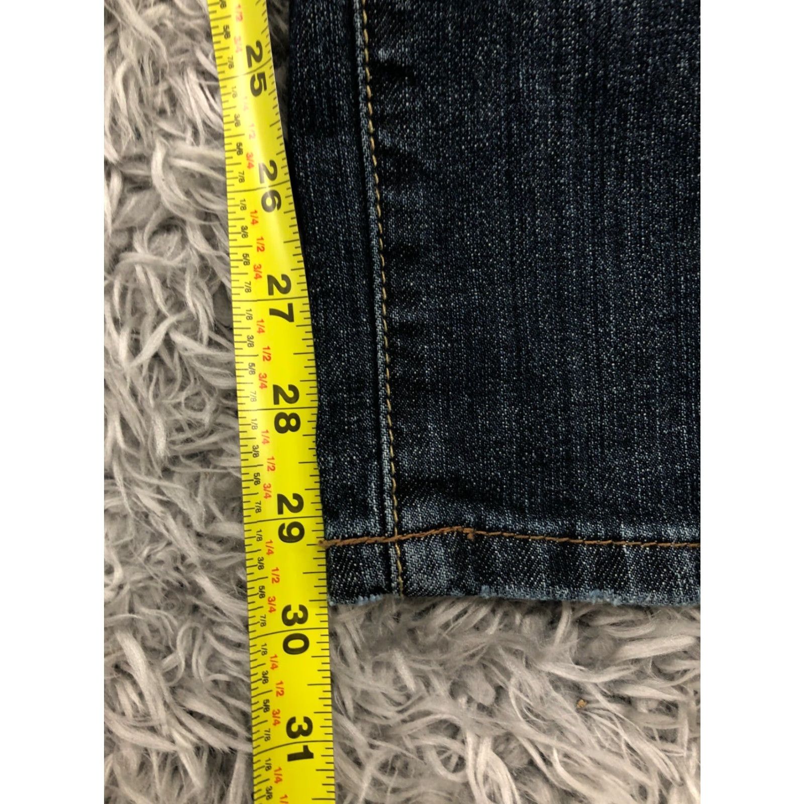 Vintage Axcess Stretch Modern Skinny Jeans Size 8 Womens Medium Wash Blue Jeans Axcess Womens Regular Fit 5-Pocket Denim Mid Rise Stretch Blue 31in Inseam Size 30" / US 8 / IT 44 - 3 Thumbnail