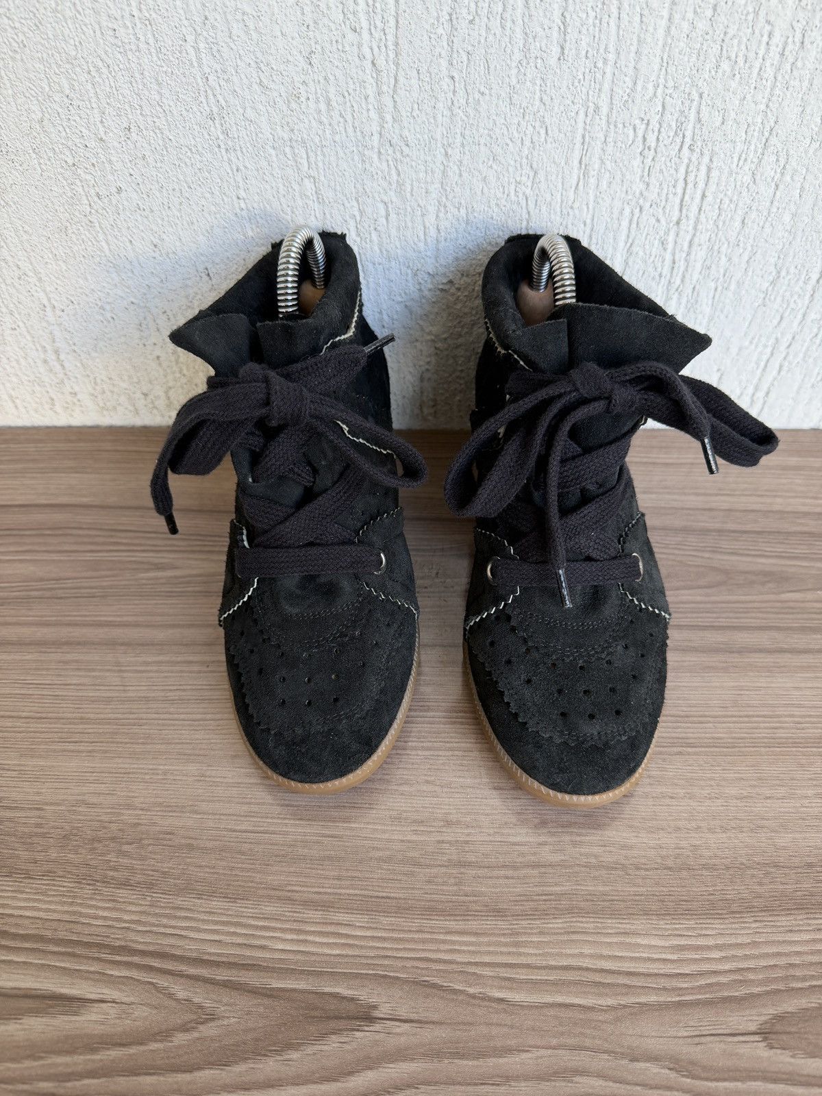 Isabel Marant Etoile Suede bobby wedge sneakers Size US 5 / IT 35 - 6 Thumbnail