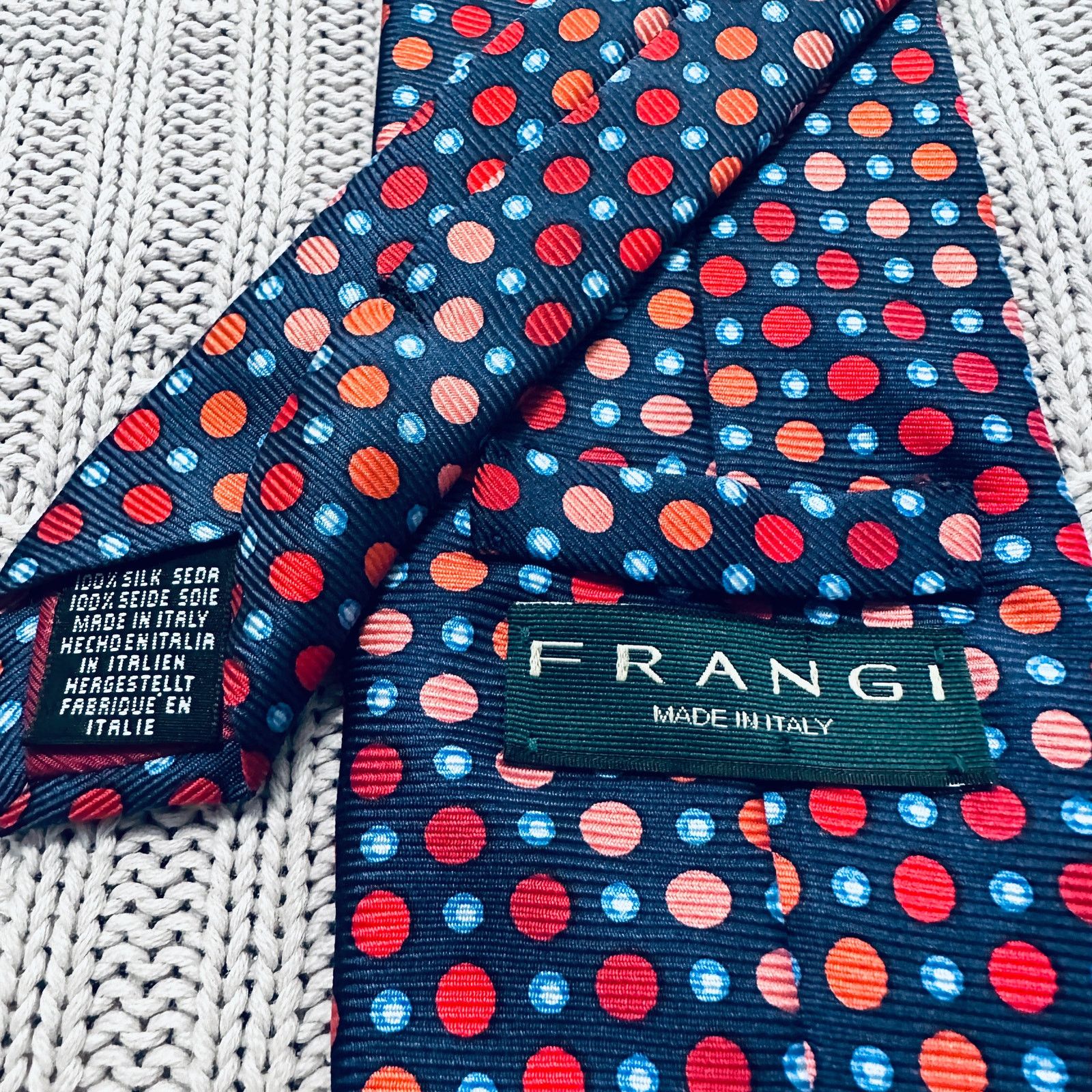 Vintage Vintage Fangi red ombre polka dot Italian silk tie Size ONE SIZE - 3 Thumbnail