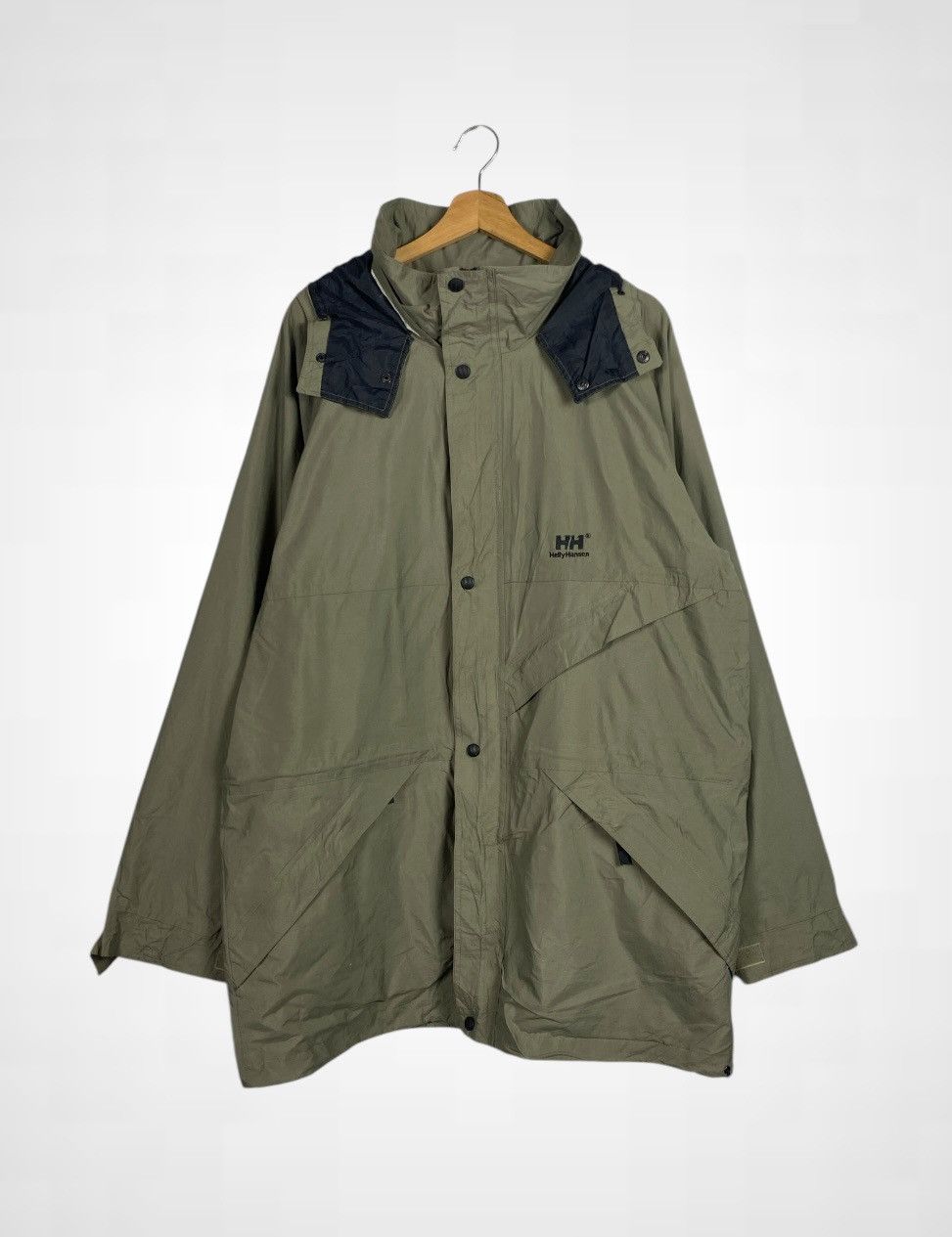 Helly Hansen Vintage Helly Hansen Zipper Hoodie Parka Jacket Size US L / EU 52-54 / 3 - 1 Thumbnail