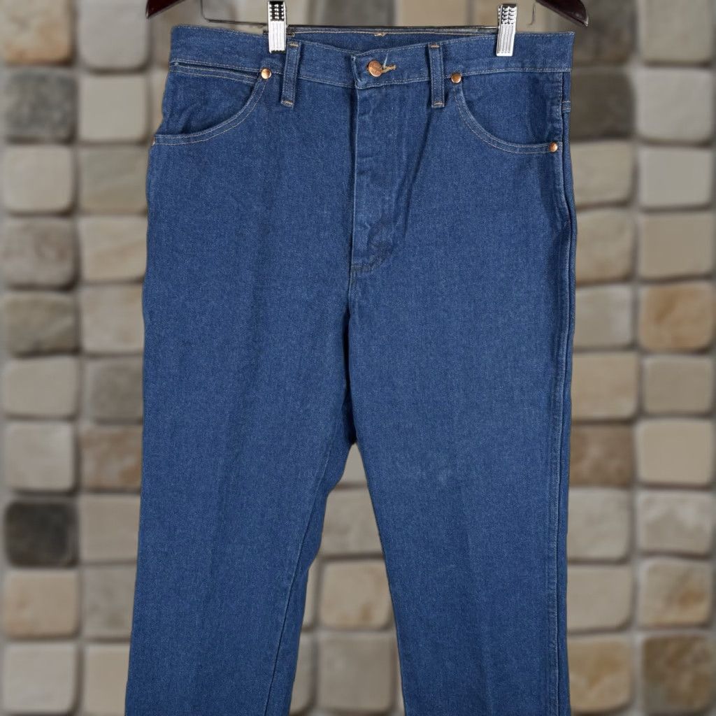 Wrangler Wrangler Cowboy Cut 936 Slim Fit Jeans 32x38 Regular Men Blue Denim 100% Cotton Comfort Pocket 5-Pocket Y2K Cowboy Theme Vintage No Size US 32 / EU 48 - 1 Thumbnail
