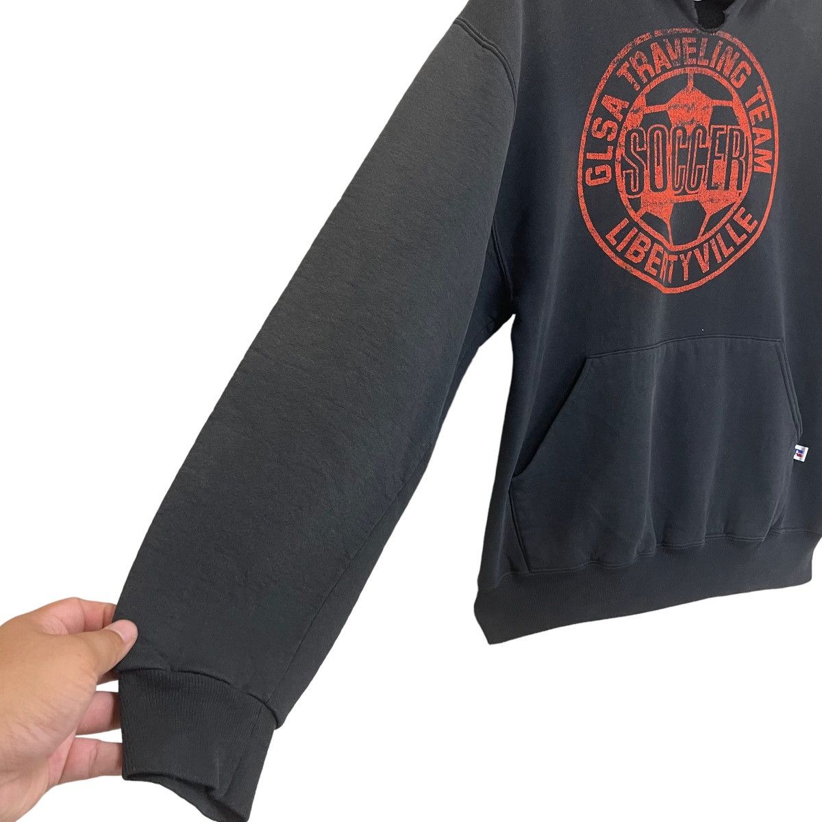 Russell Athletic × Vintage 90s Russell Athletic GLSA Traveling Team Soccer Hoodies Size US M / EU 48-50 / 2 - 8 Thumbnail