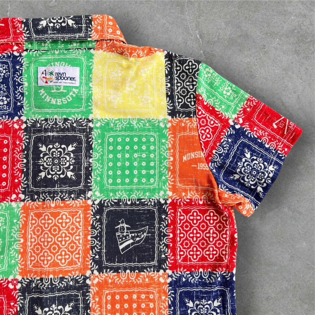 Reyn Spooner Vintage REYN SPOONER x MUNSINGWEAR Paisley Patchwork Polo Size US M / EU 48-50 / 2 - 7 Thumbnail