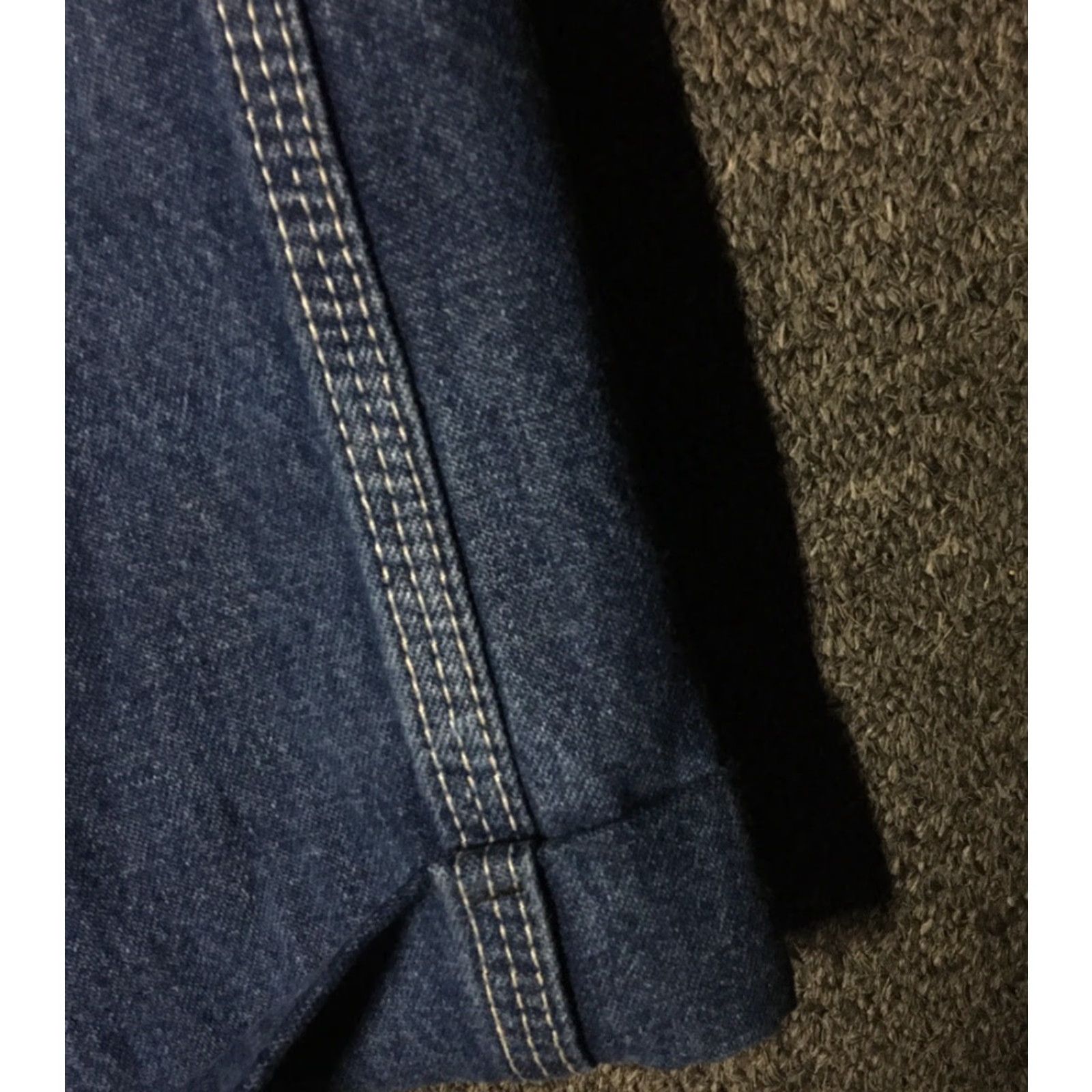 Carhartt VINTAGE Carhartt Overalls Denim 36/27 USA 90s Grunge Biker Workwear Western 80s Men's Jeans Long Inseam 27 Blue Size US 36 / EU 52 - 5 Thumbnail