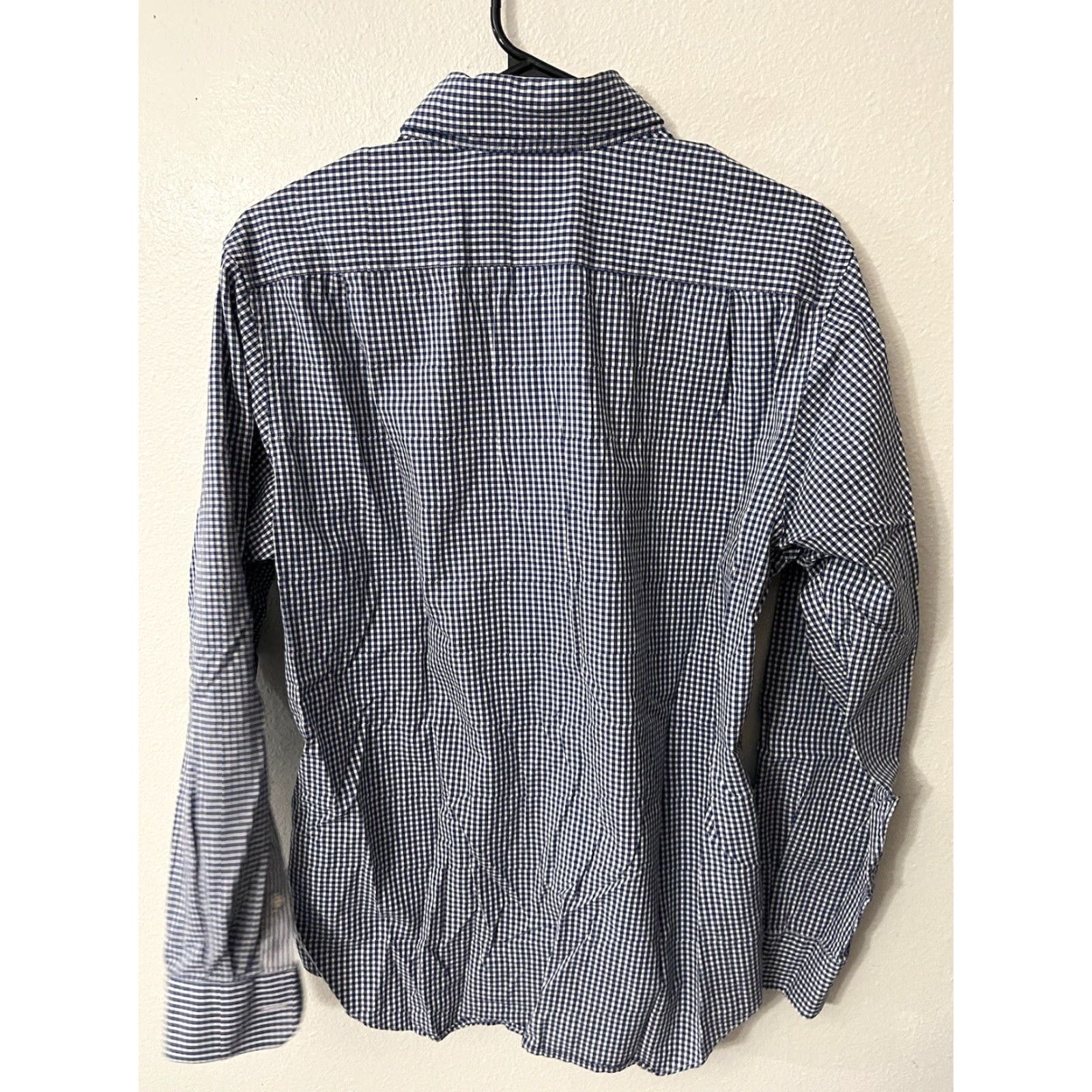 Nautica Nautica Button-Up Shirt Medium Blue Gingham Plaid Collared Mens Size US M / EU 48-50 / 2 - 2 Thumbnail