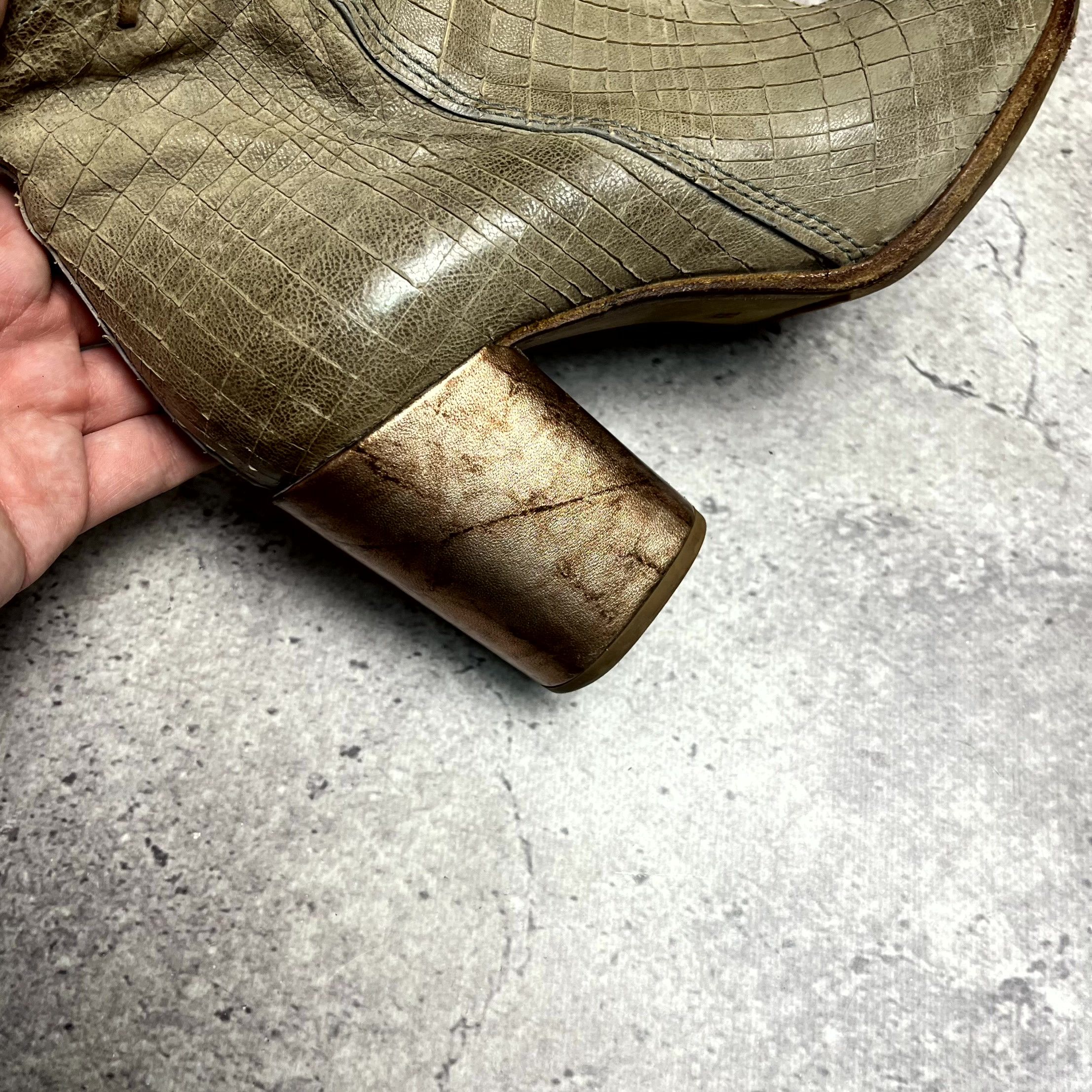 A.S.98 AS 98 Airstep Leather Ankle Boots Block Heel Size EU 39 Size US 9 / IT 39 - 6 Thumbnail