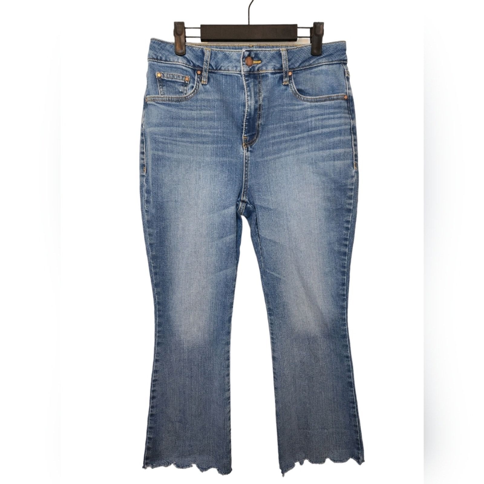 Boden Boden Fitted Cropped Flare Jeans 8 Size 30" / US 8 / IT 44 - 3 Thumbnail