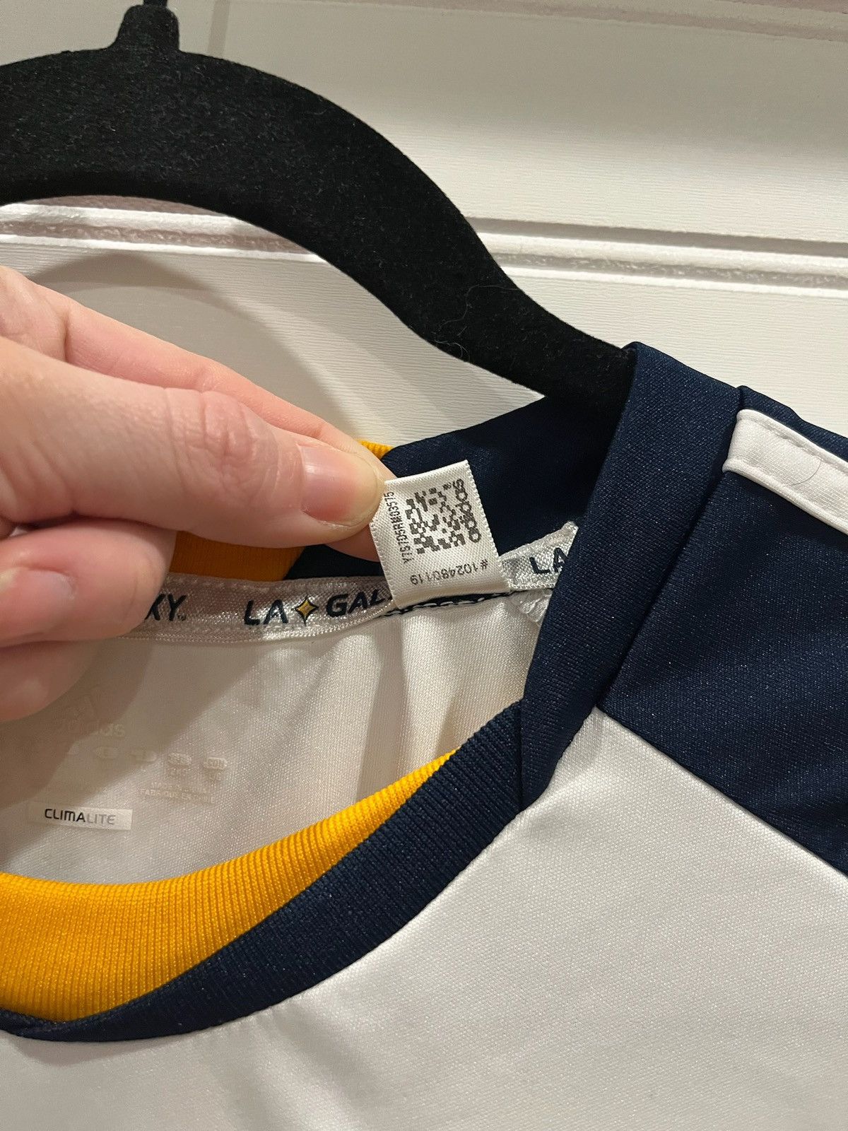 Adidas LA Galaxy Herbalife Soccer Jersey MLS Football White Gold, L Size US L / EU 52-54 / 3 - 7 Thumbnail
