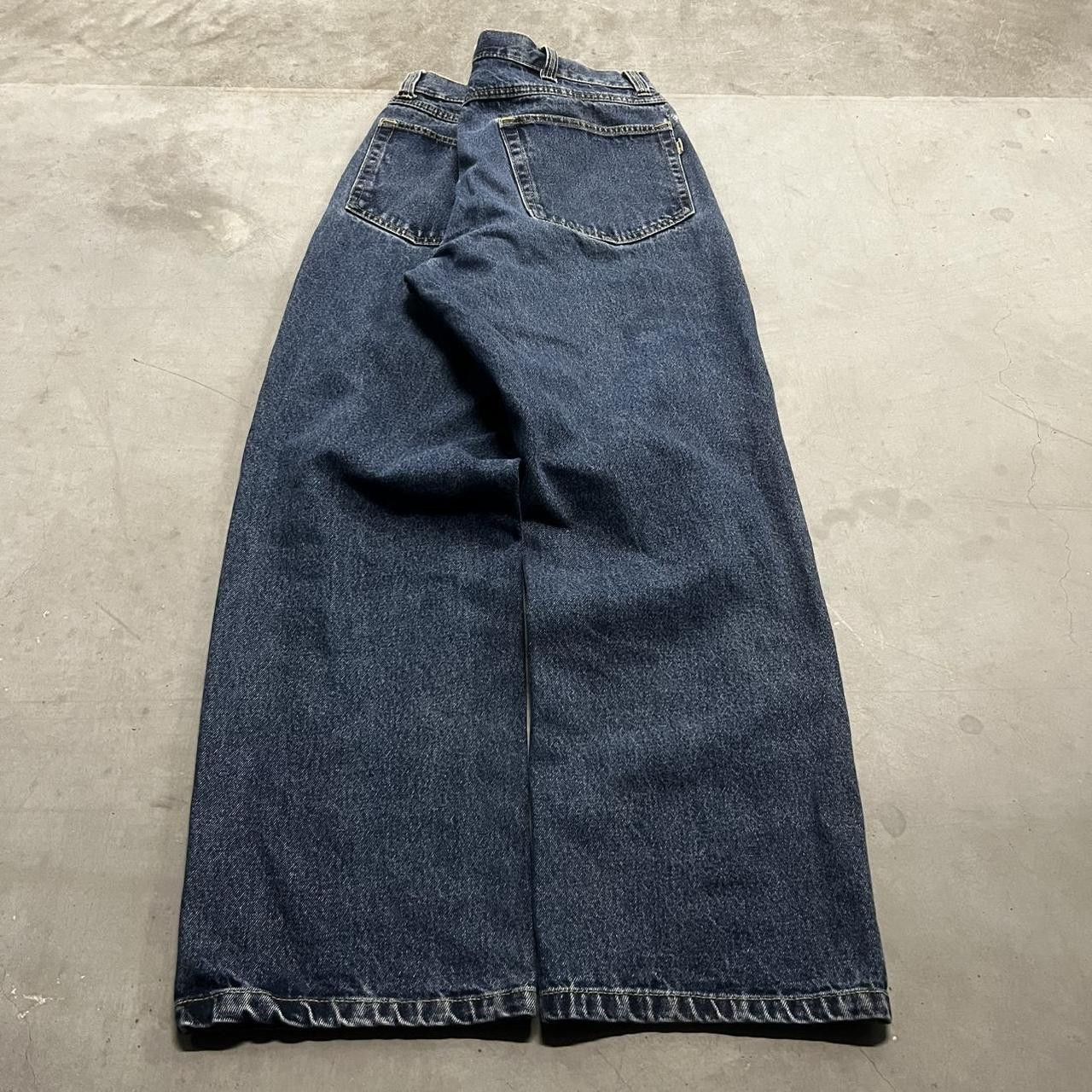 Vintage Vintage Y2K Baggy Workwear Red Head Dark Wash Denim Jeans Size US 36 / EU 52 - 6 Thumbnail