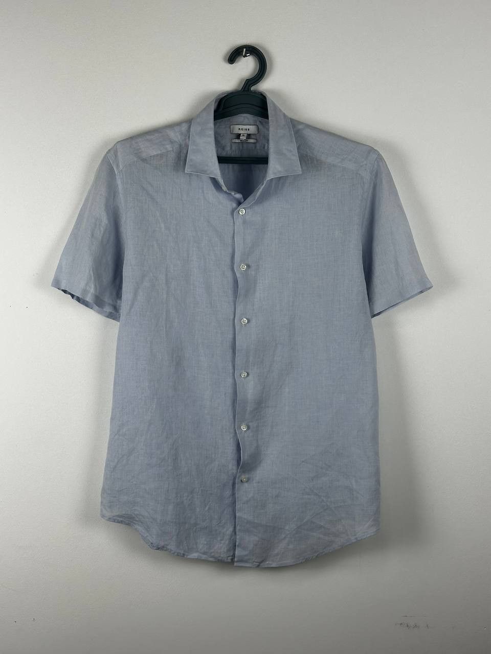 Reiss Reiss Casual Linen Shirt Short Sleeve Camp Collar Size US XL / EU 56 / 4 - 2 Thumbnail