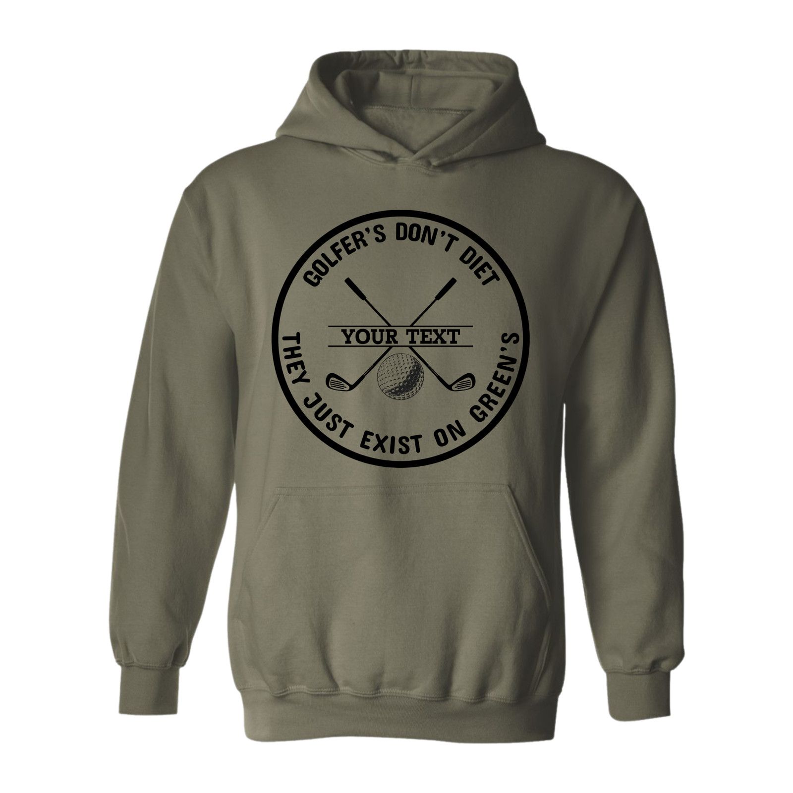 & Other Stories Golf Hoodie Golfers Dont Diet Personalized Name Clubs Ball Size US L / EU 52-54 / 3 - 6 Thumbnail