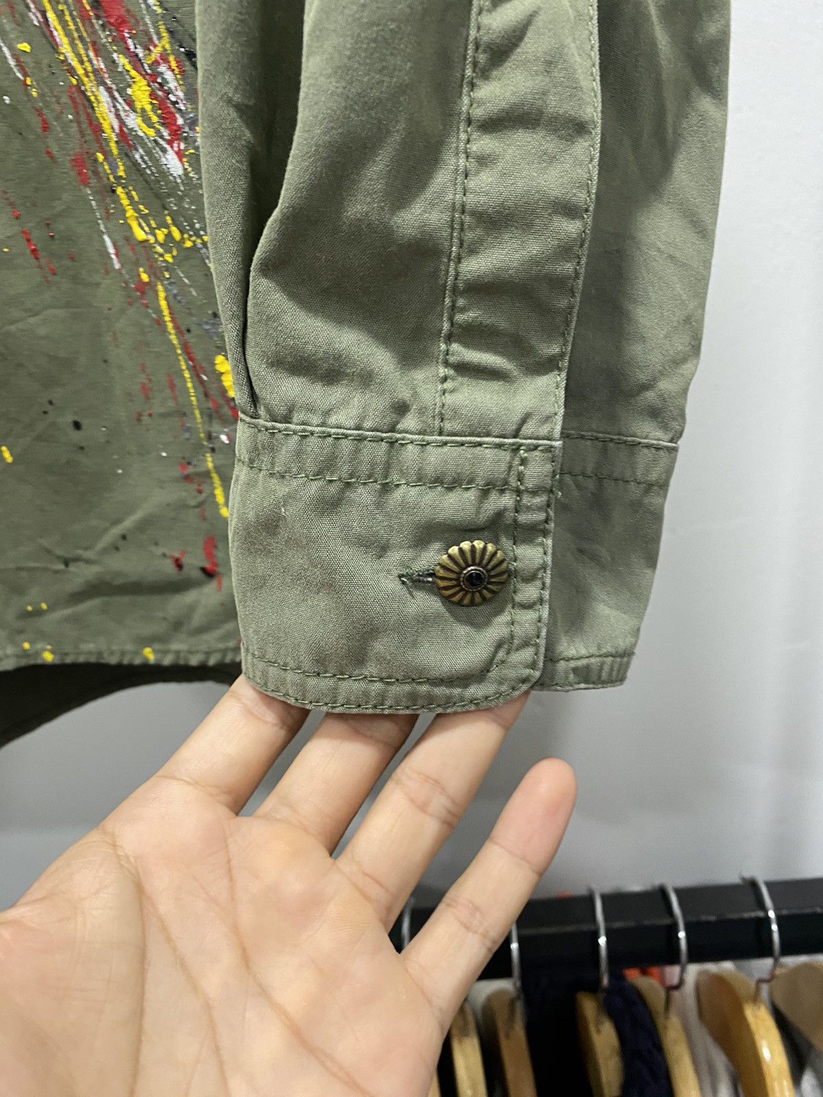 Other Sick☠️ Paint Splatter Military Shirt Army Lgb Hysteric Size US M / EU 48-50 / 2 - 7 Thumbnail