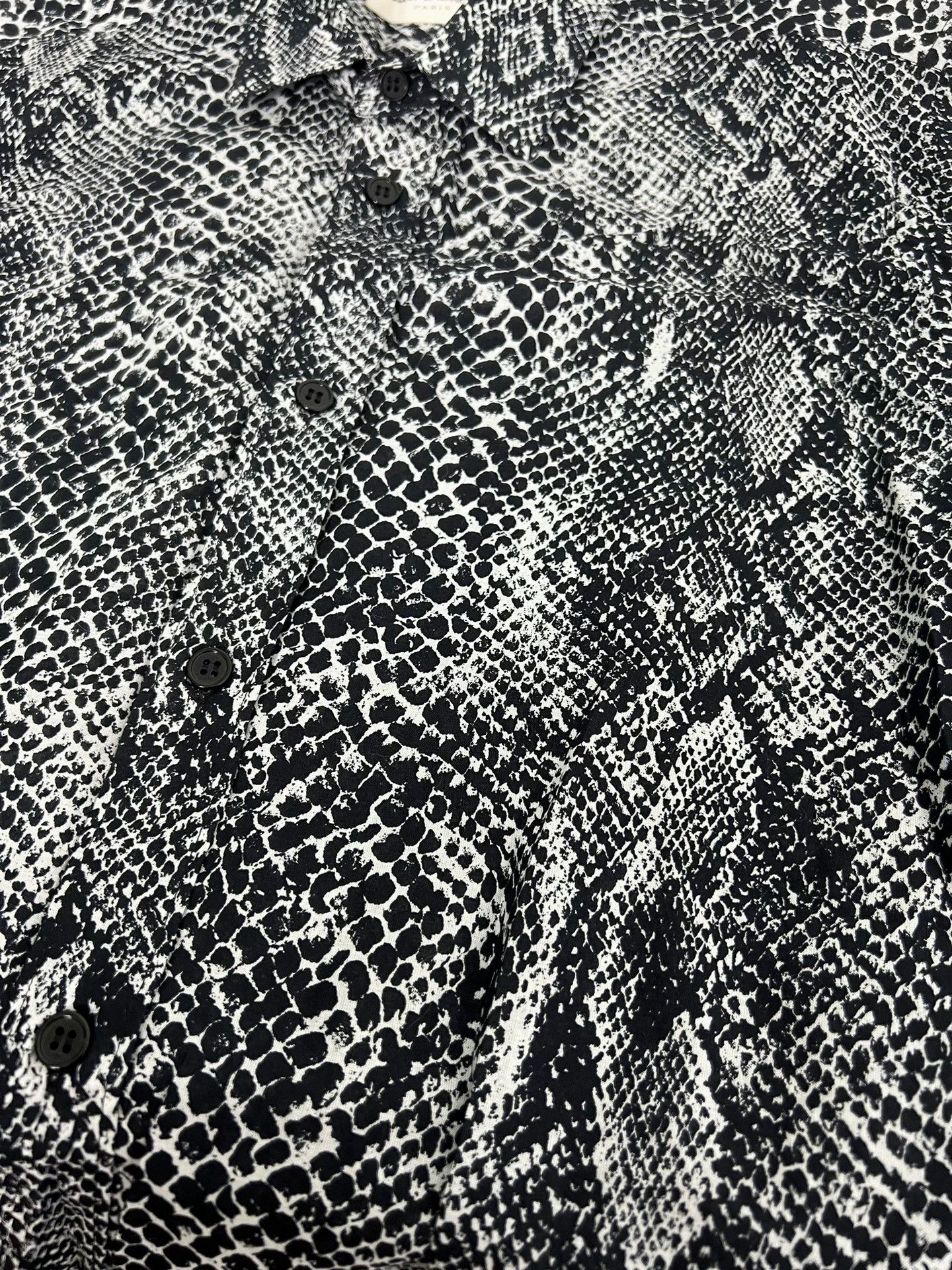 Saint Laurent Paris SLP 14fw Python Print Shirt 37 Size US S / EU 44-46 / 1 - 3 Thumbnail