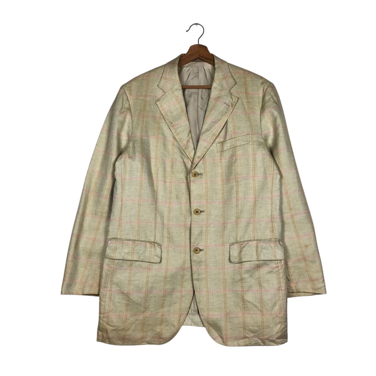 Burberry 📌Vintage Burberry London Casual Jacket Tartan Design Size US M / EU 48-50 / 2 - 2 Thumbnail