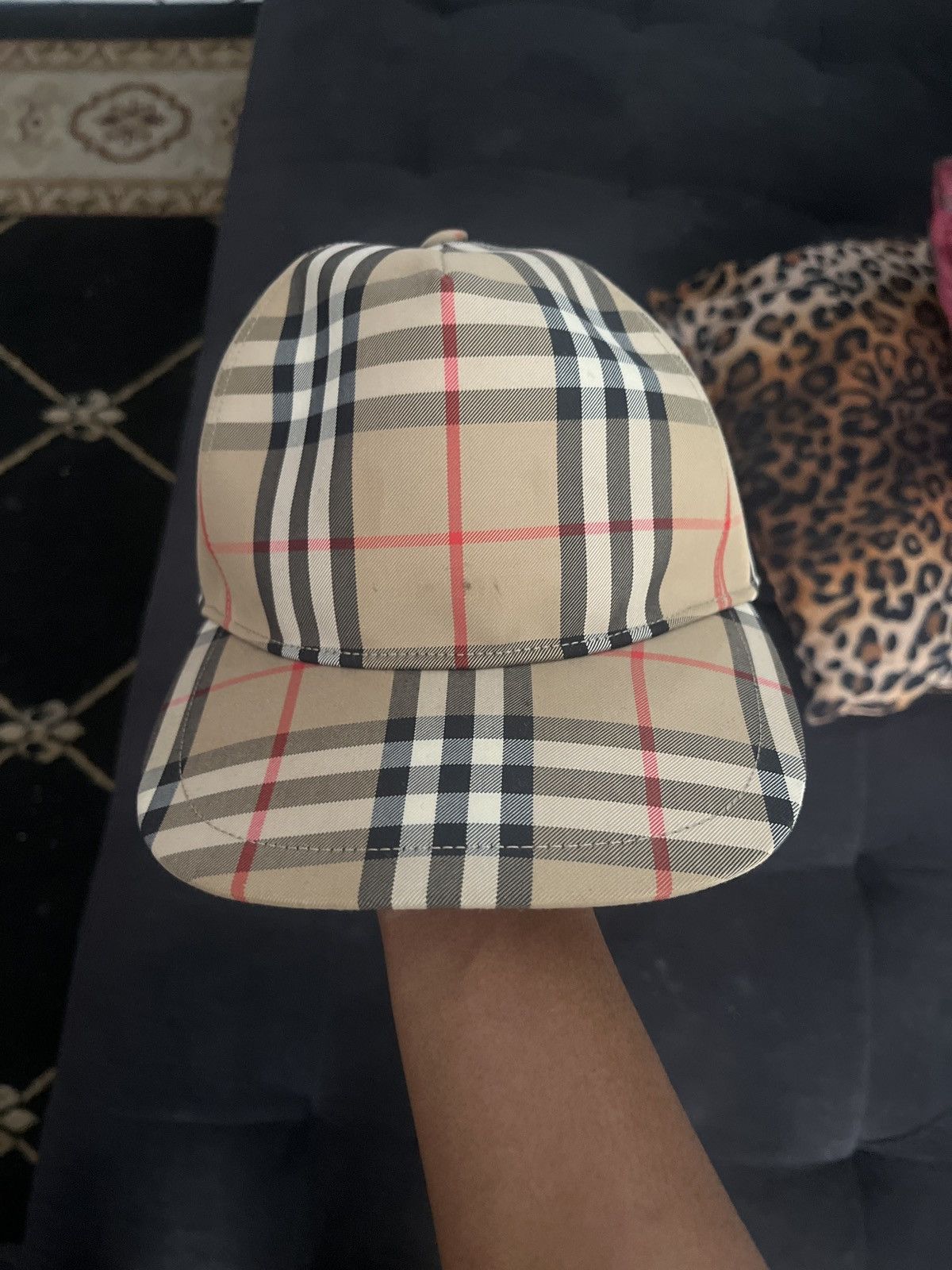 image of Burberry Hat in Beige, Women's