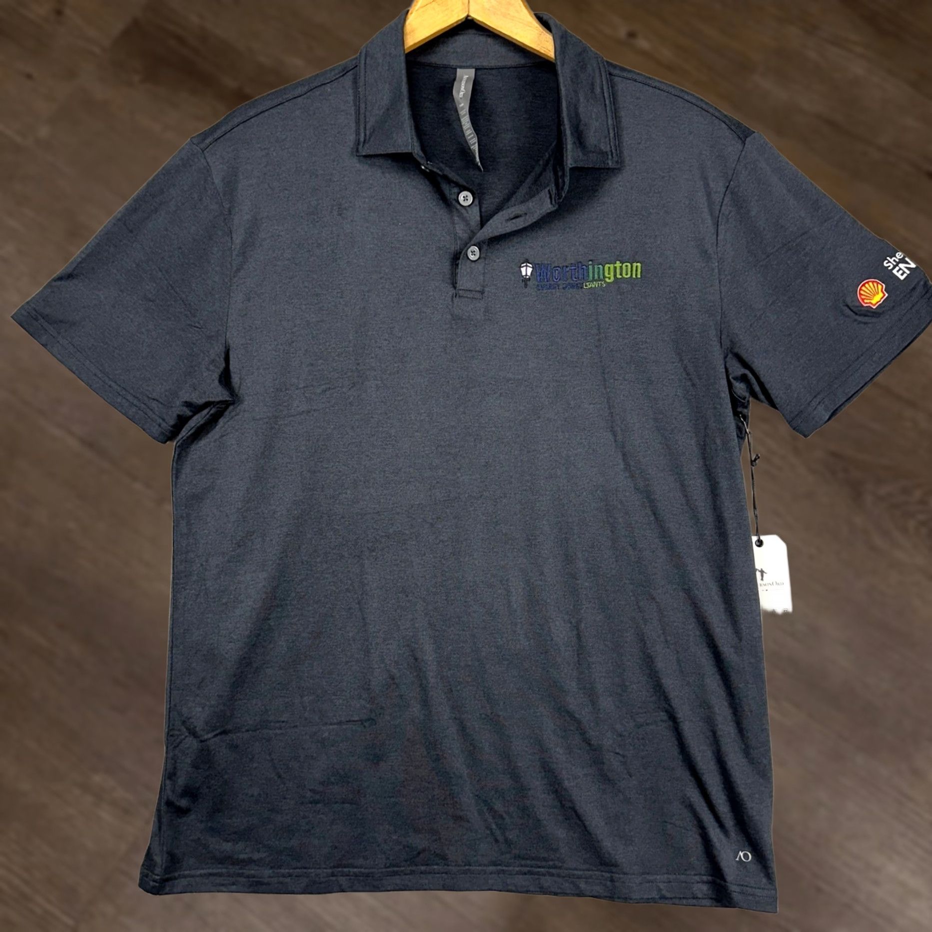 Vintage AndersonOrd Mens Golf Polo Shirt Large Black Short Sleeve Rugby Performance NEW Size US L / EU 52-54 / 3 - 1 Thumbnail