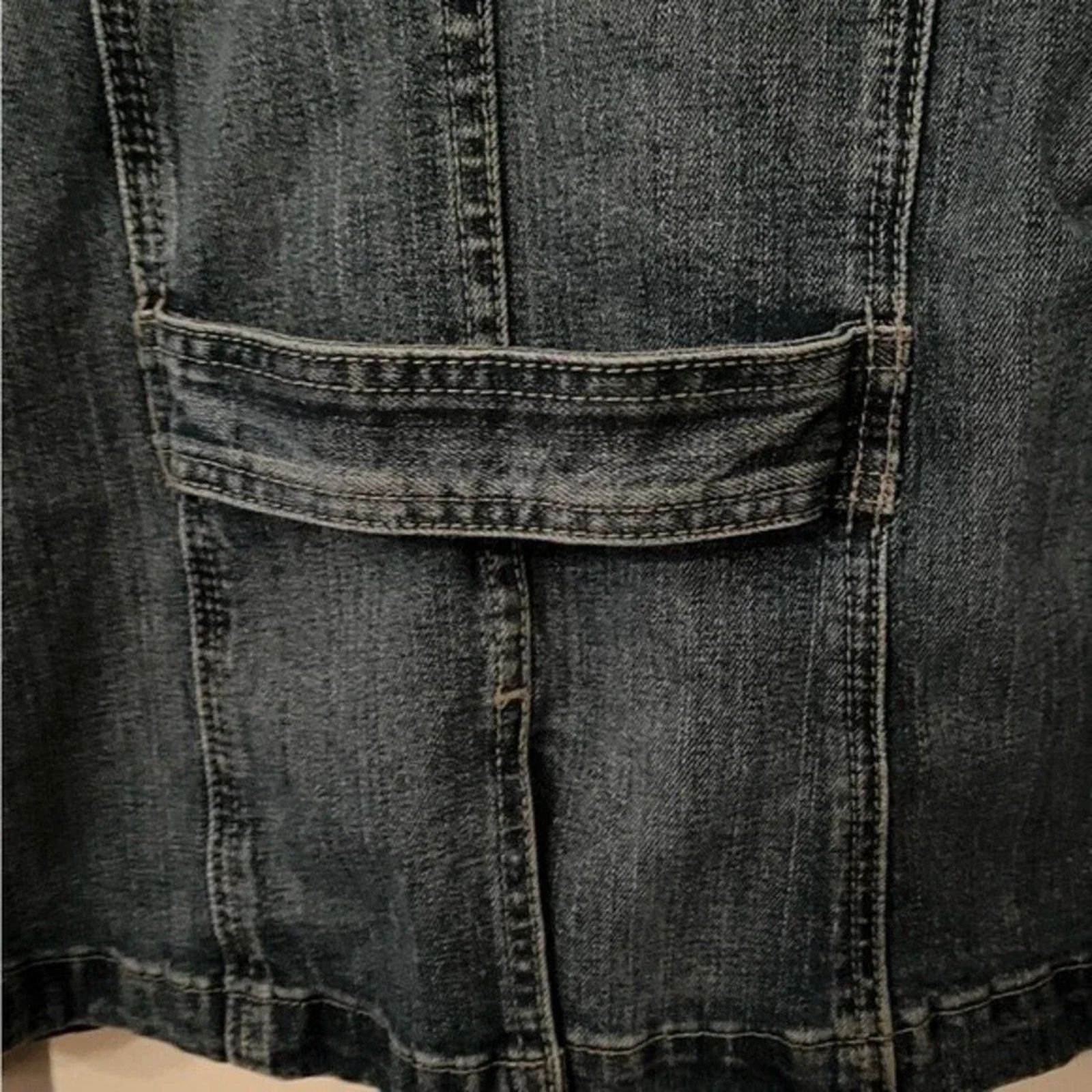 Calvin Klein Calvin Klein y2k denim jacket, sz Med. A rare denim jacket. Size M / US 6-8 / IT 42-44 - 3 Thumbnail