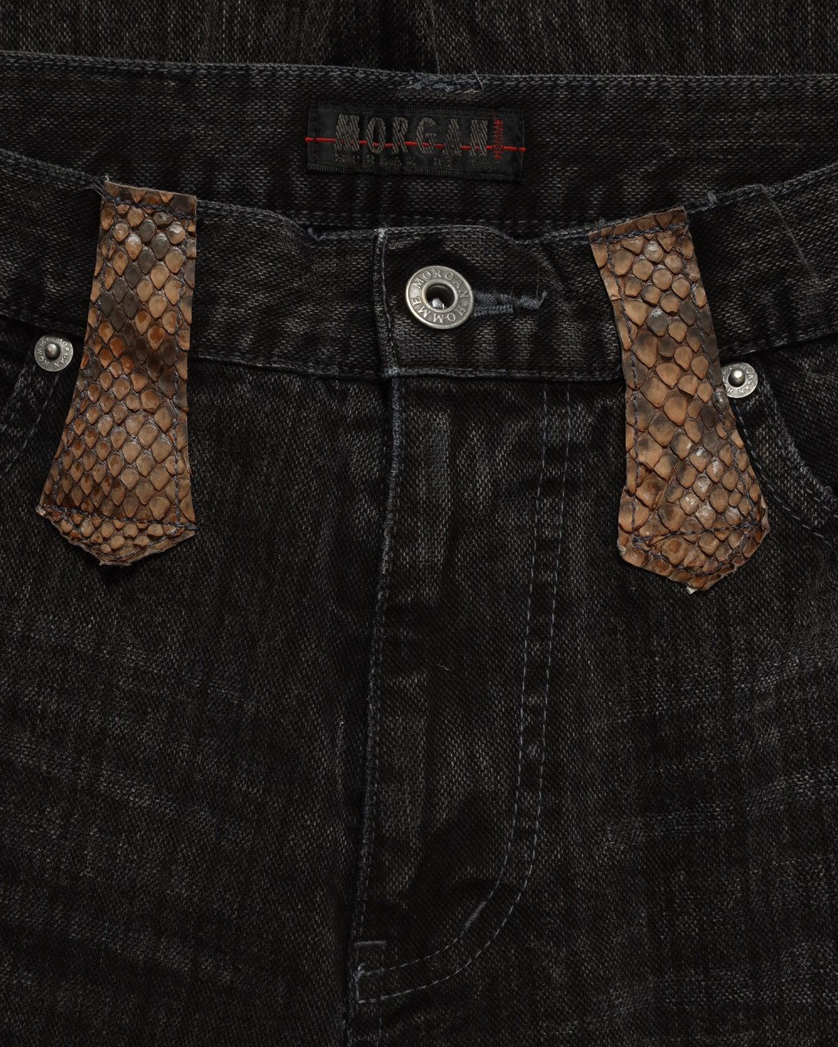 Japanese Brand × Le Grande Bleu (L.G.B.) × Tornado Mart MORGAN HOMME lace up flare jeans Size US 27 - 3 Thumbnail