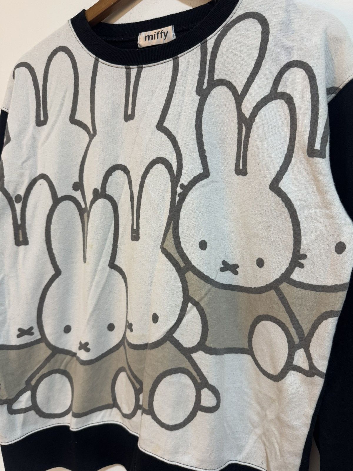 Cartoon Network × Japanese Brand × Vintage Miffy Bunny Cartoon Big Logo Pullover Size US L / EU 52-54 / 3 - 3 Thumbnail