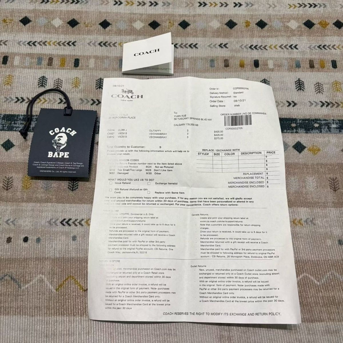 Bape BAPE COACH BAG Size ONE SIZE - 7 Thumbnail