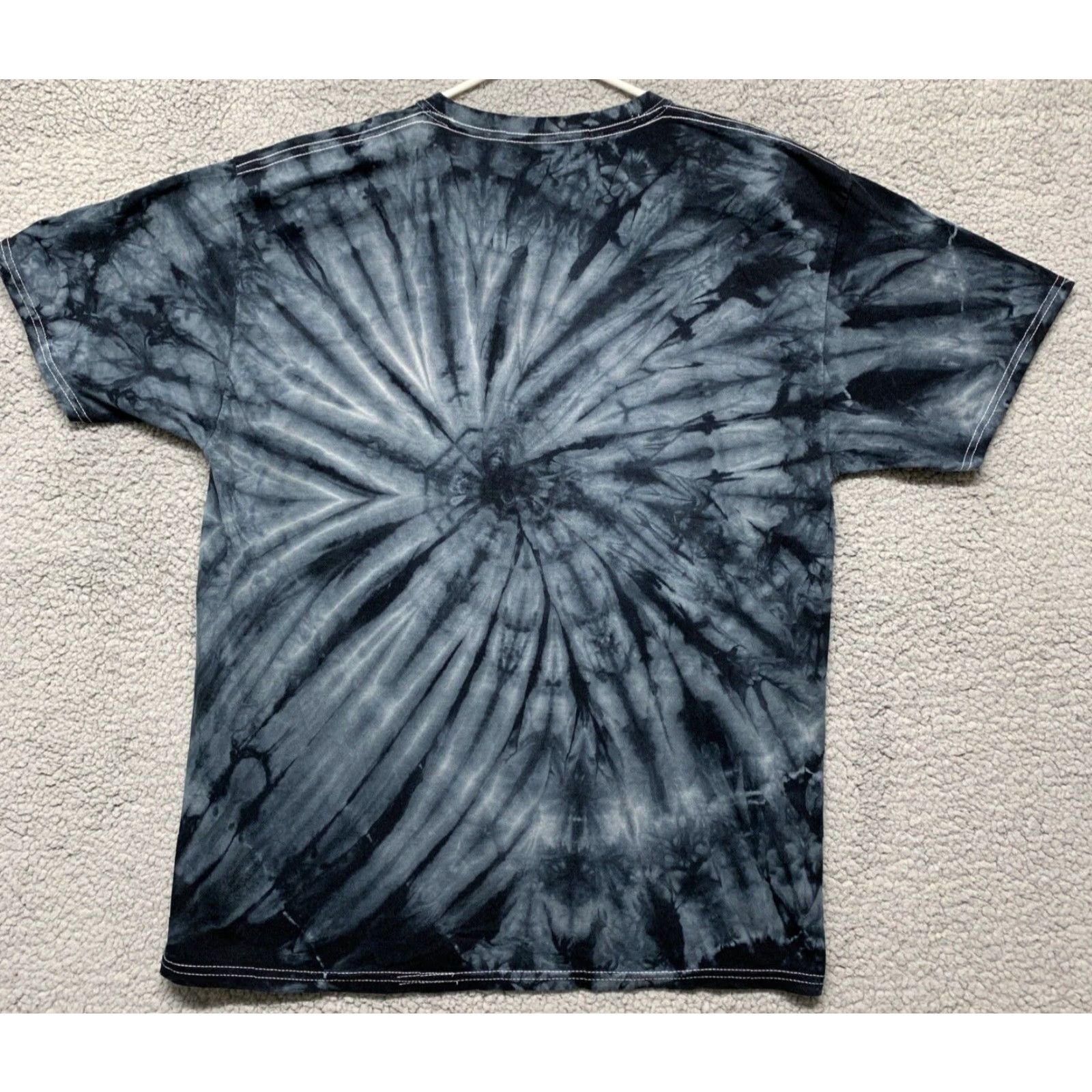 Vintage Dyenomite Apparel Mens T-Shirt Missouri Tigers Tie Dyed Size L Black Gray USA Size US L / EU 52-54 / 3 - 7 Thumbnail